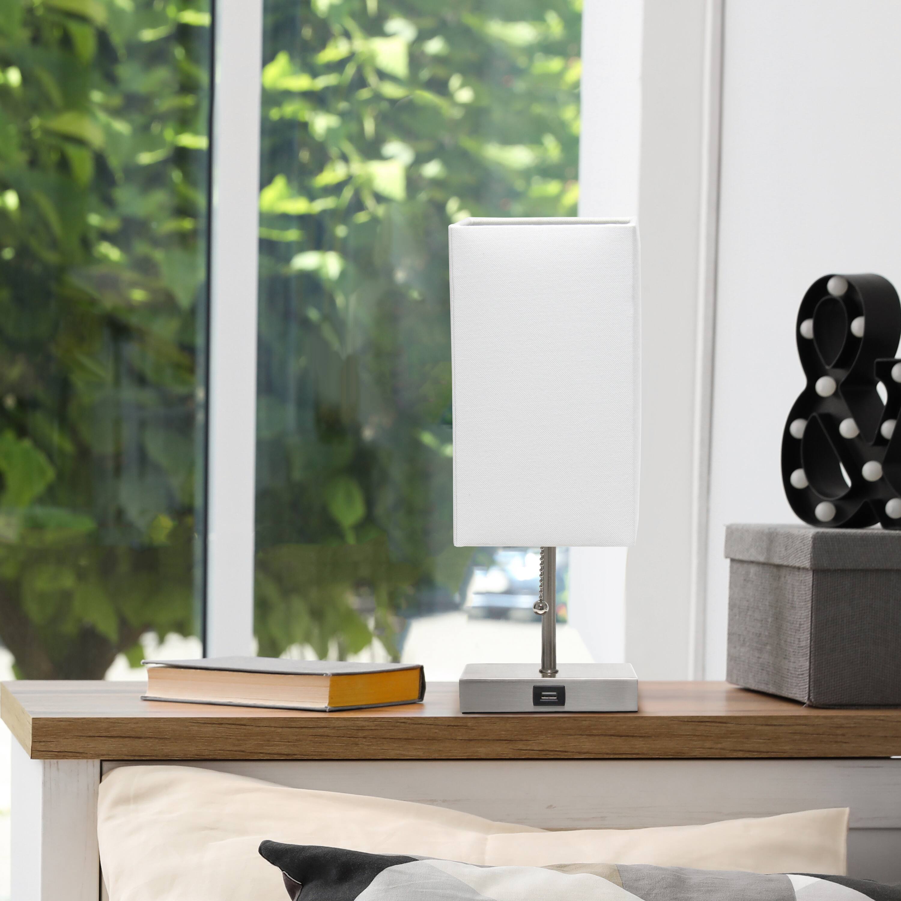 Simple Designs Stick Lamp with USB Charging Port
