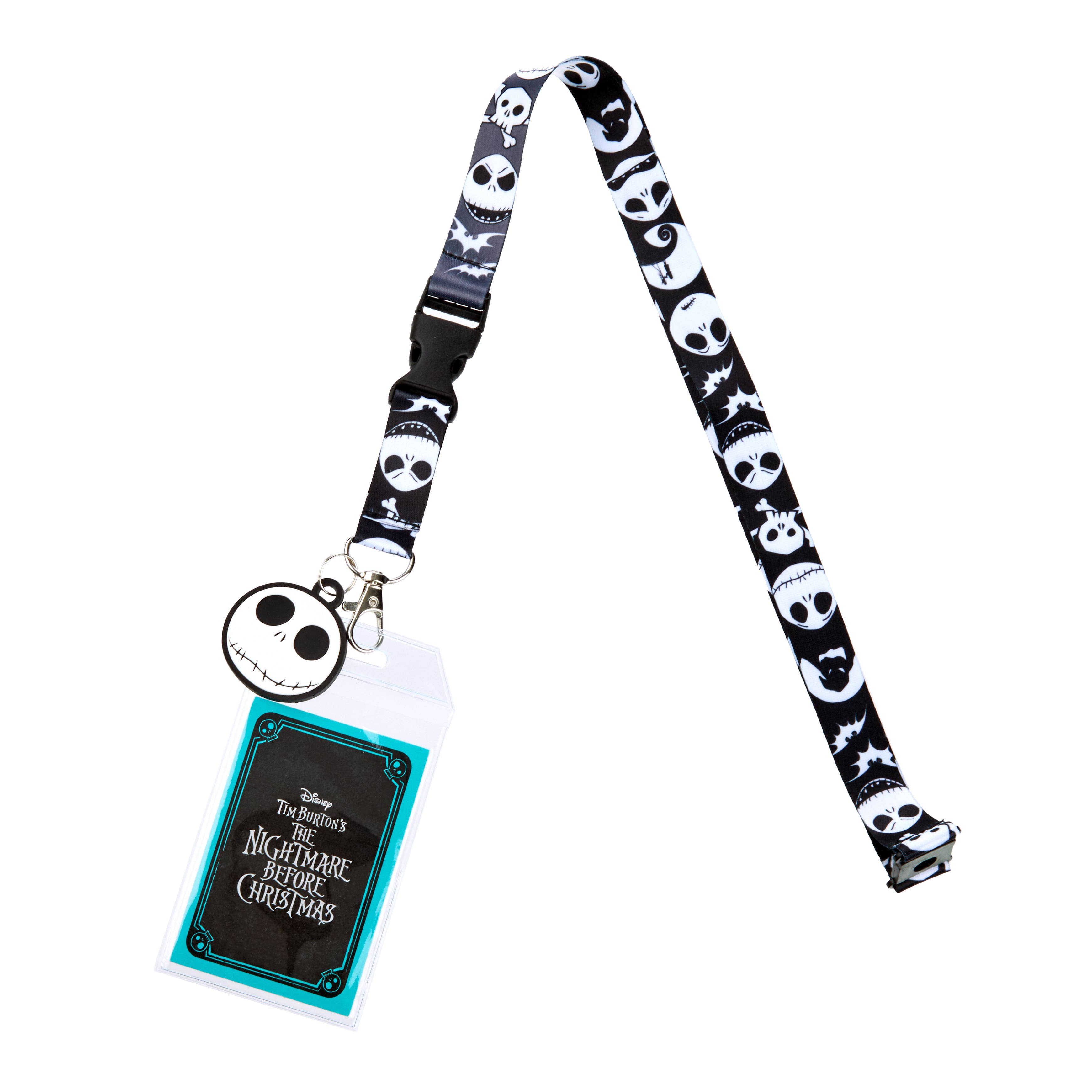 The Nightmare Before Christmas Jack Skellington ID Lanyard with Jack Pendant