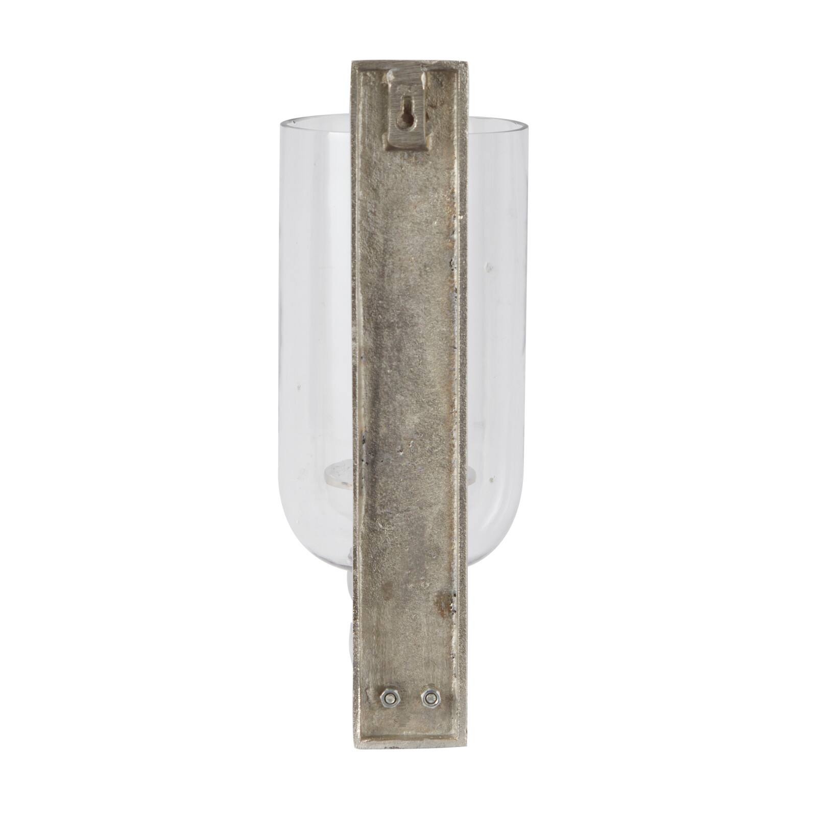 Silver Aluminum Modern Wall Sconce, 6&#x22; x 8&#x22; x 16&#x22;