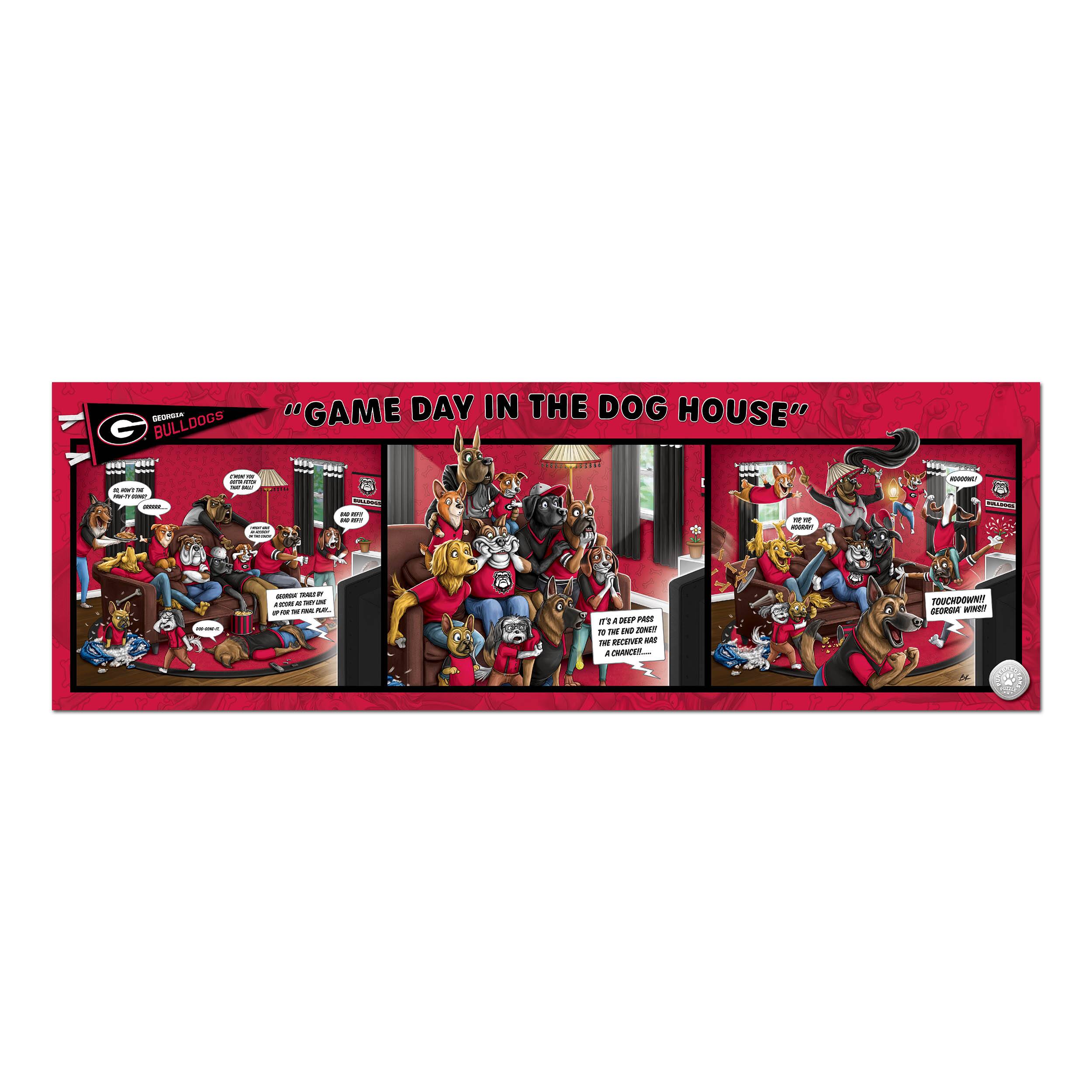 College Game Day in the Dog House 1,000 Piece Puzzle