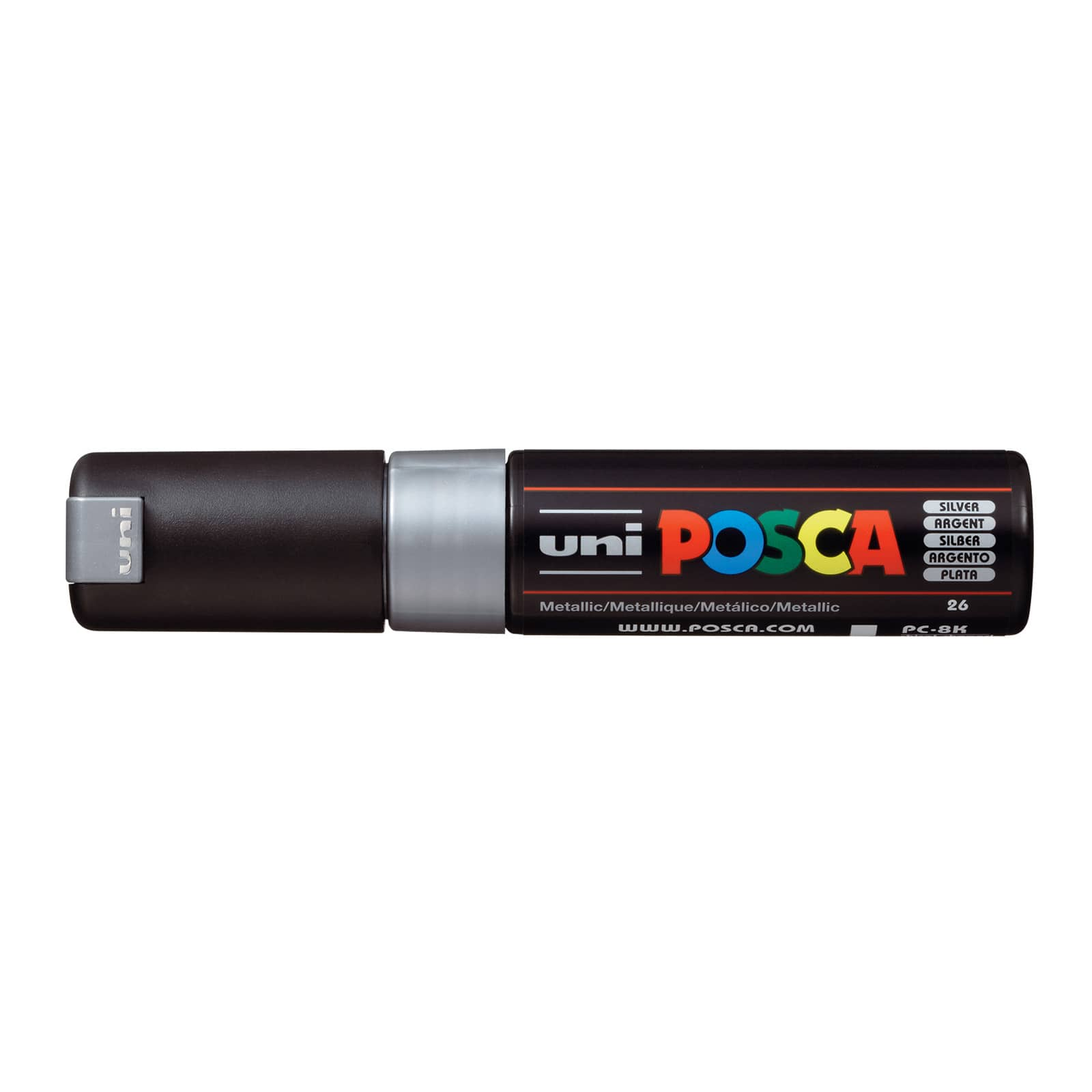 Uni-Posca Paint Marker - Metallic Green, Broad Chisel Tip, 8 mm