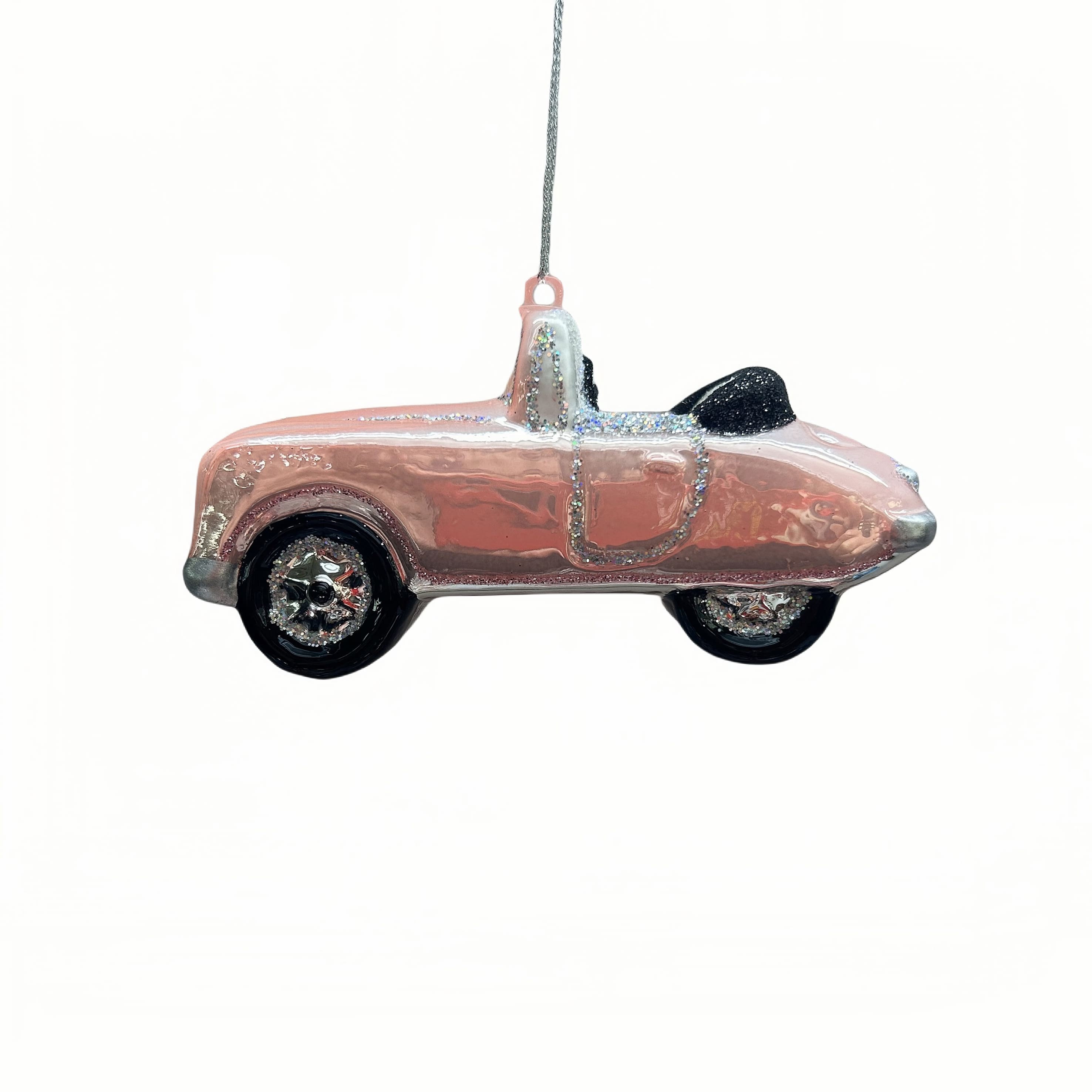 4&#x22; Pink Car Glass Ornament by Ashland&#xAE;