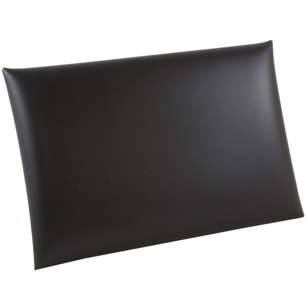 JAM Paper Black Medium Italian Leather Portfolio with Snap Closure