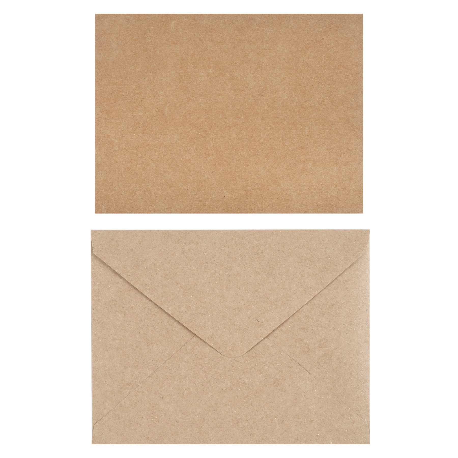 12 Packs: 50 ct. (600 total) 4.25" x 5.5" Kraft Flat Cards & Envelopes by Recollections™