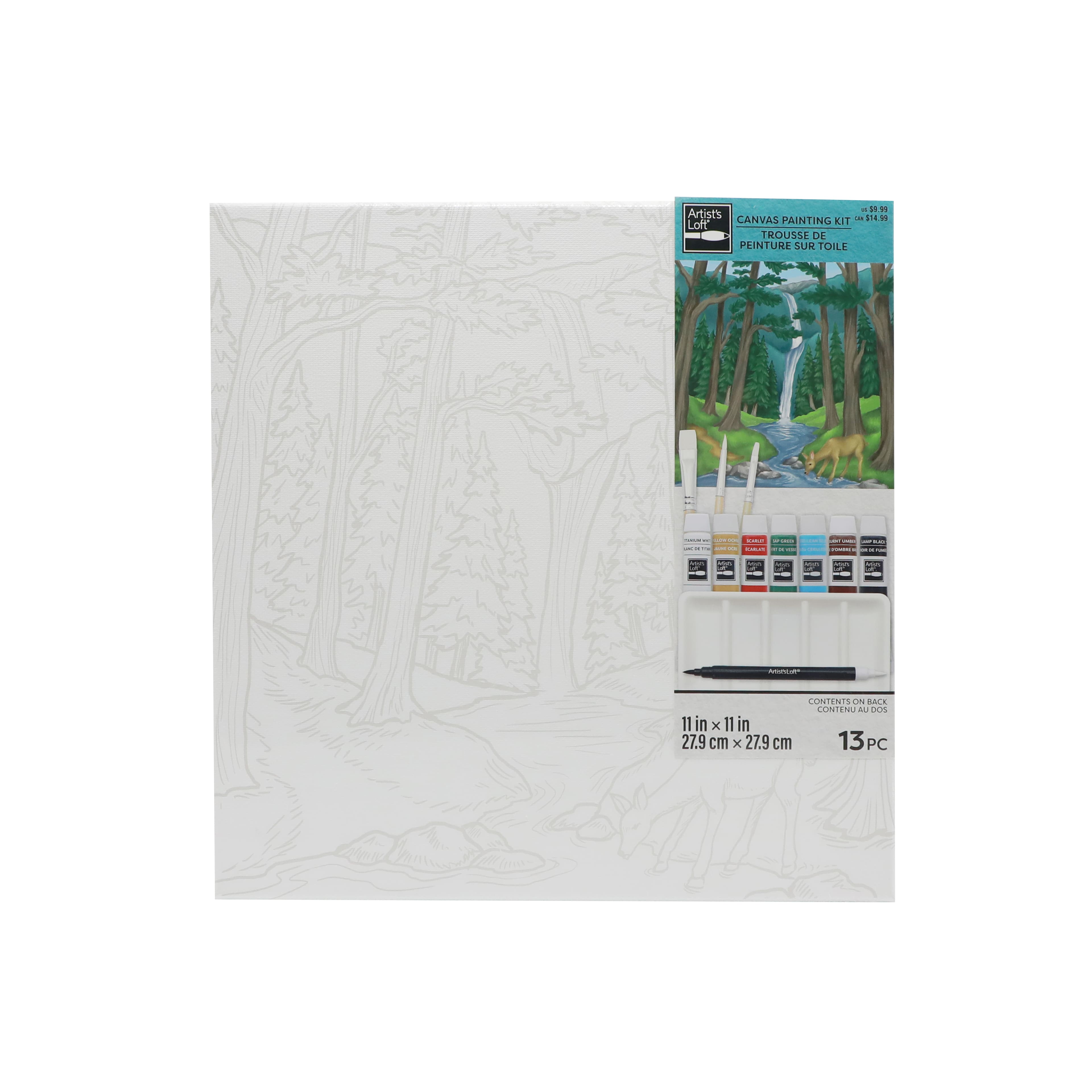 11&#x22; x 11&#x22; Forest Canvas Painting Kit by Artist&#x27;s Loft&#xAE;