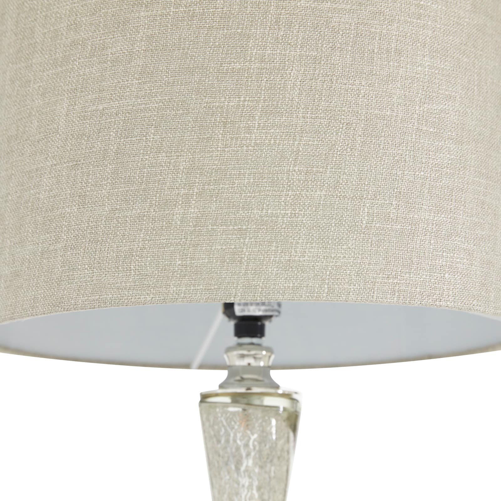 28&#x22; Silver Glass Glam Table Lamp