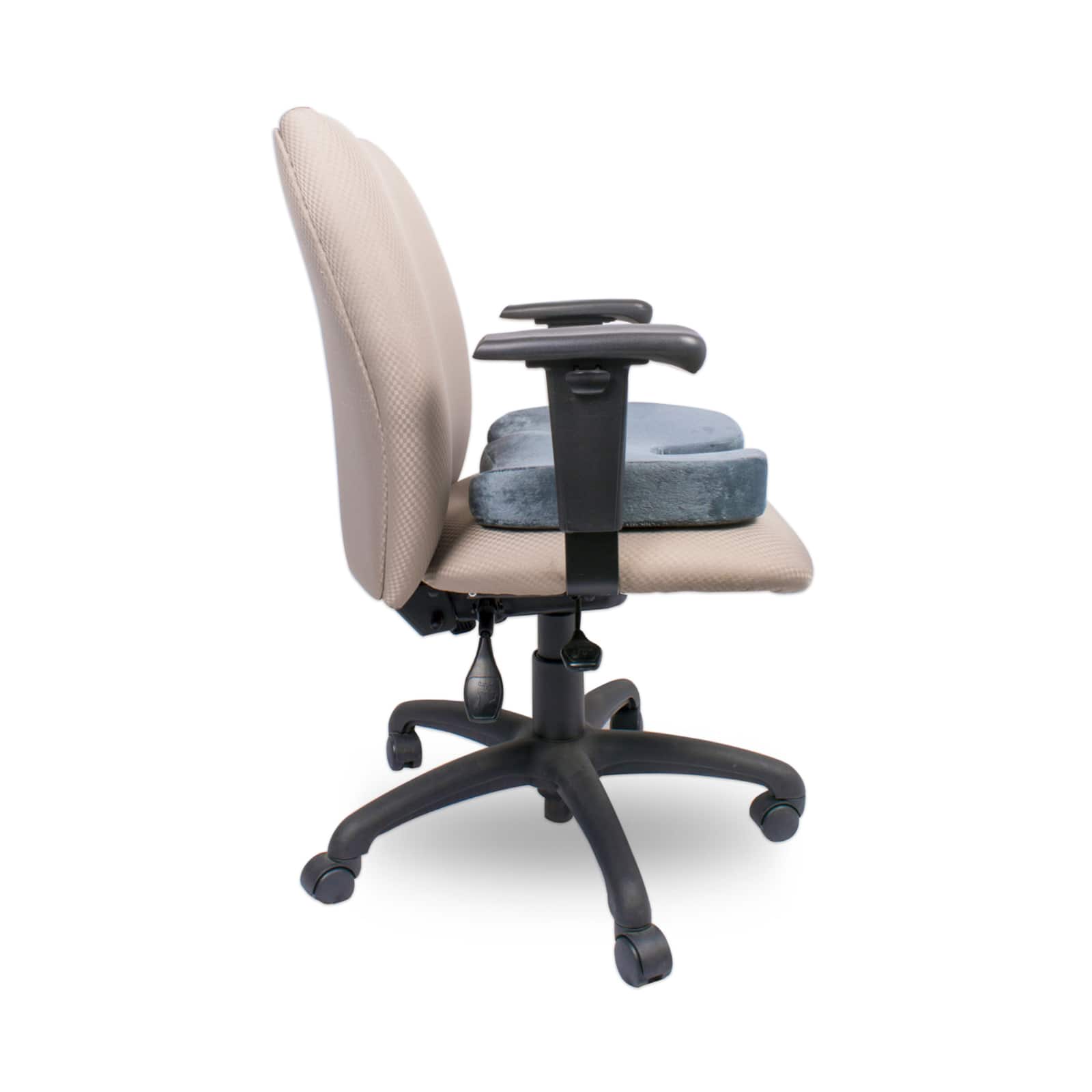 Memory Foam Coccyx Cushion Grey