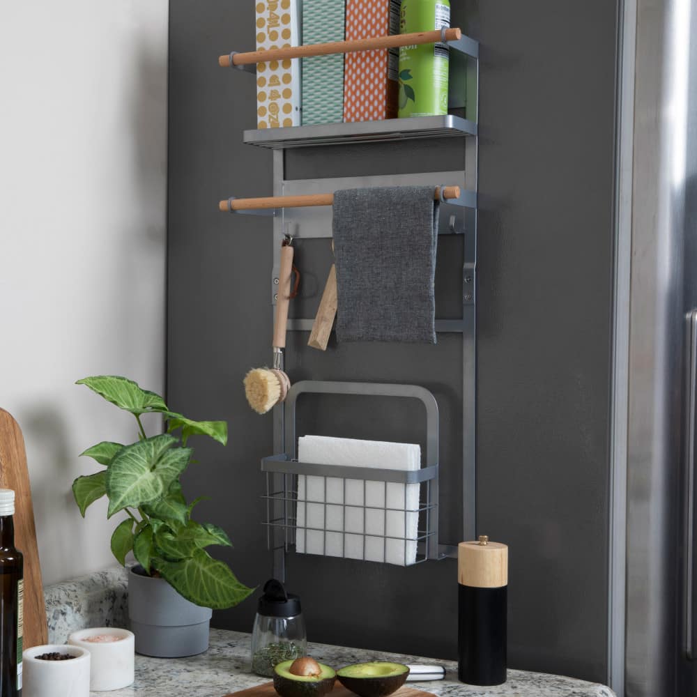 Household Essentials 26&#x22; Metal Magnetic Organizer Rack