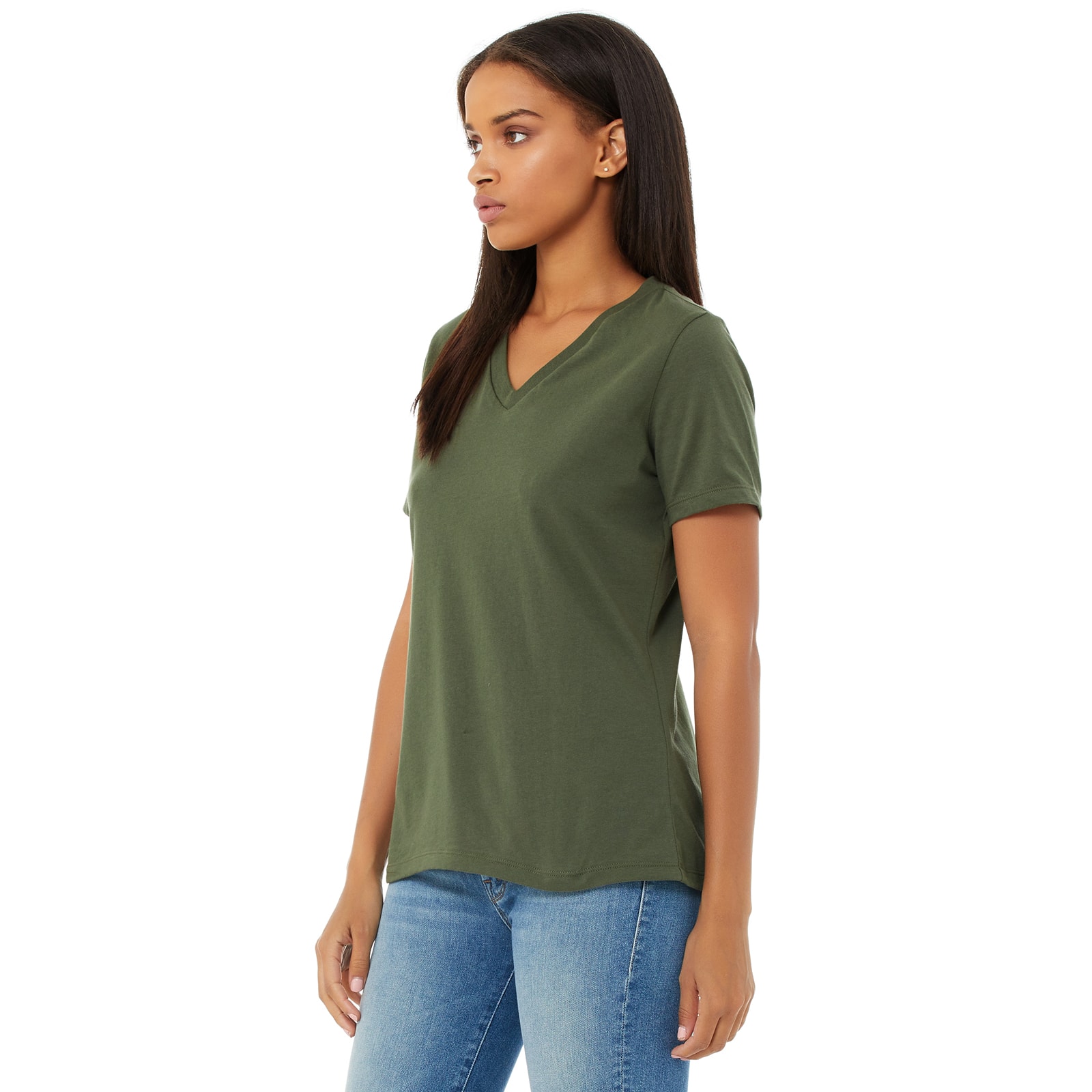 BELLA+CANVAS&#xAE; Women&#x27;s Relaxed V-Neck Heather T-Shirt