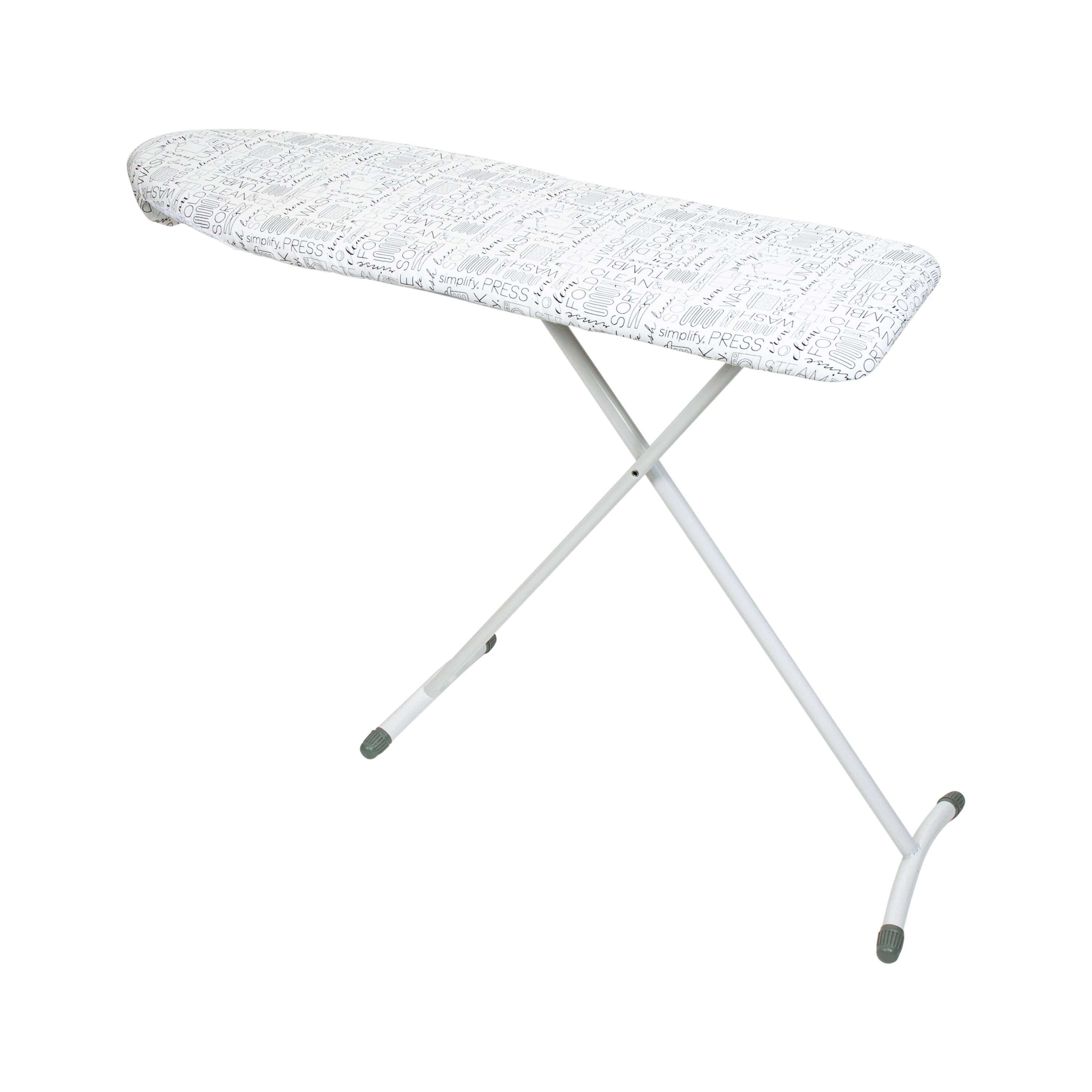 Simplify White Scorch Resistant Ironing Board Cover &#x26; Pad