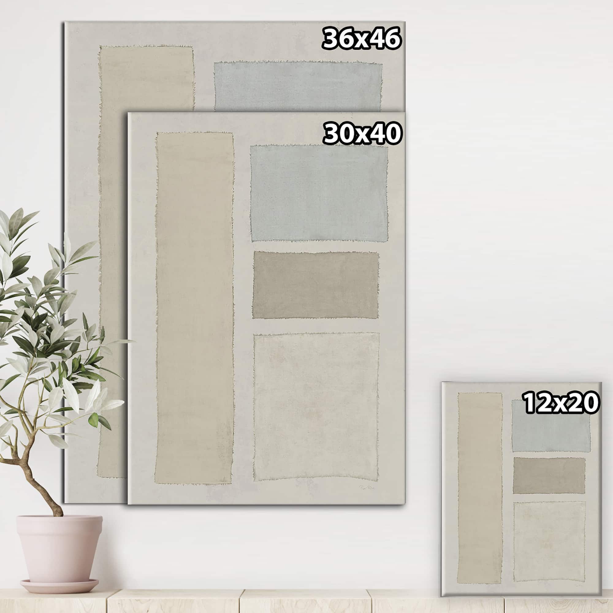 Designart - Painted Weaving III FB - Modern & Contemporary Premium Canvas Wall Art