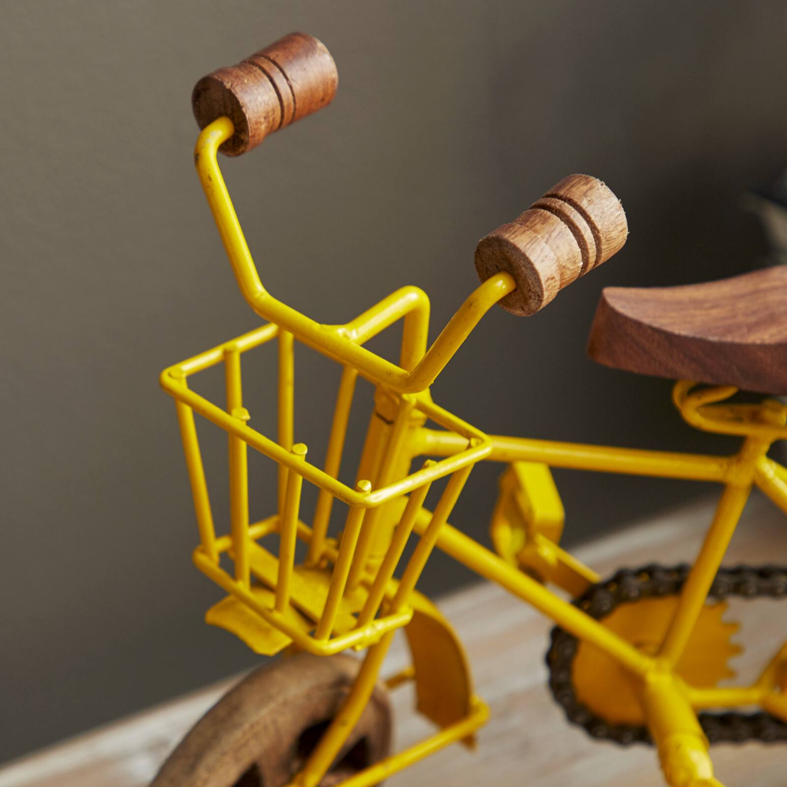 10&#x22; Multi-Colored Metal Vintage Bicycle Sculpture, 3ct.