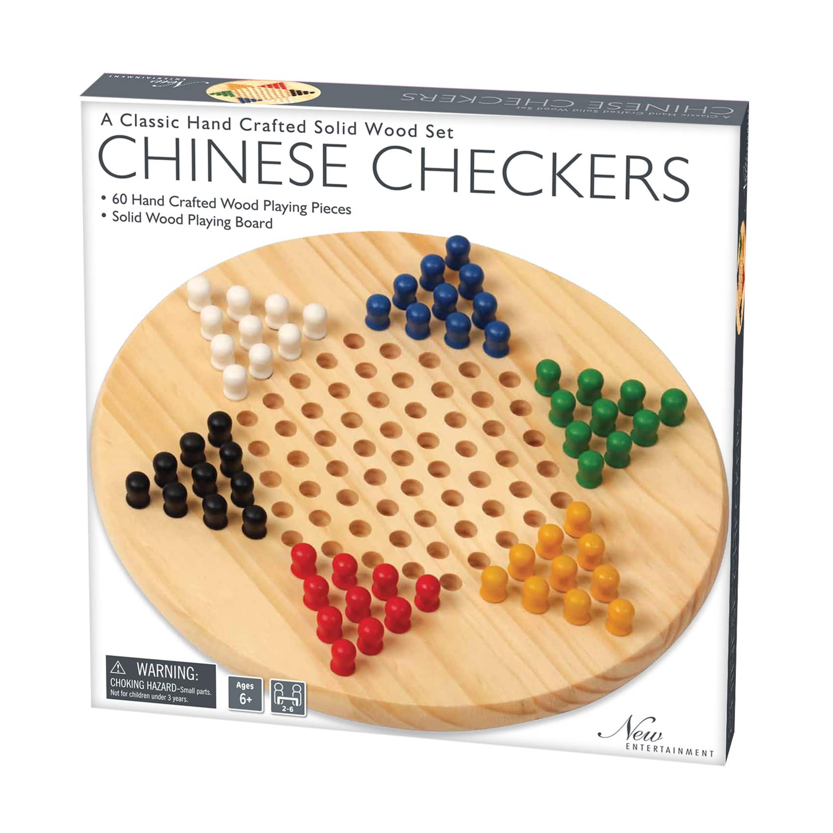 Solid Wood Chinese Checkers Set