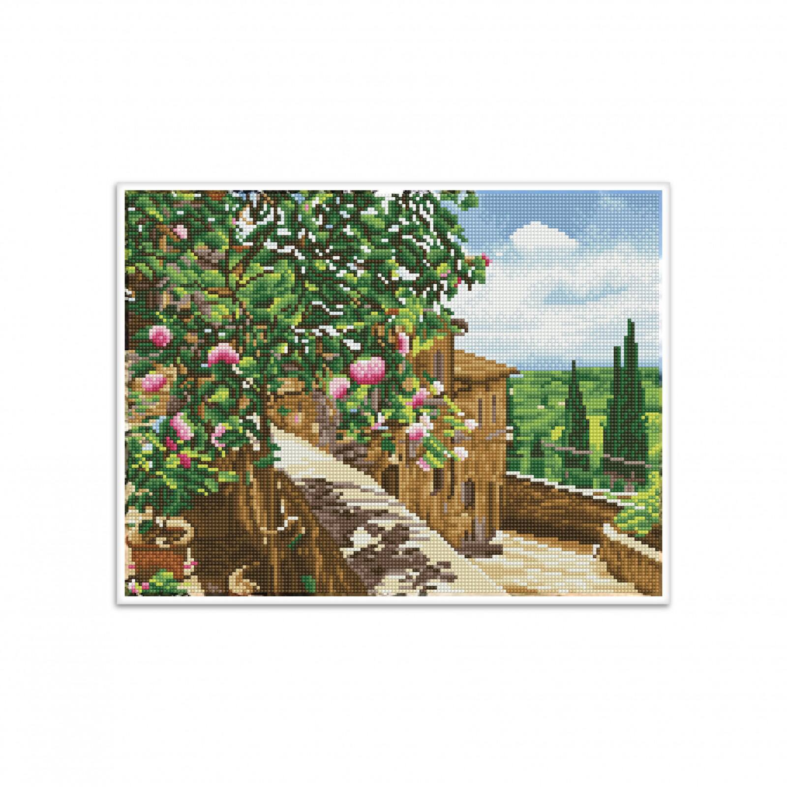 Diamond Dotz&#xAE; Intermediate Tuscan Vista Pre-Framed Diamond Painting Kit