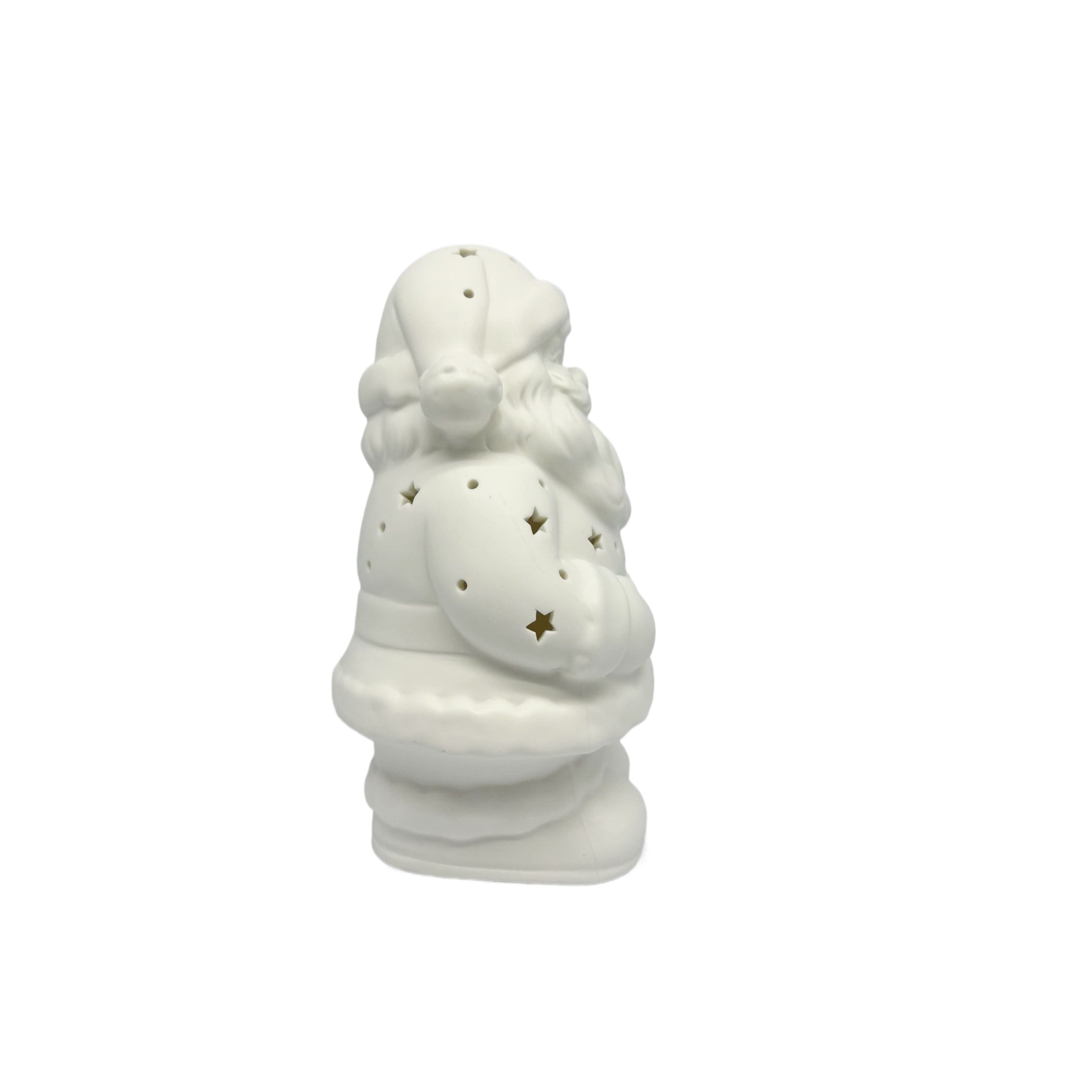 7.75&#x22; Santa DIY LED Ceramic D&#xE9;cor by Make Market&#xAE;