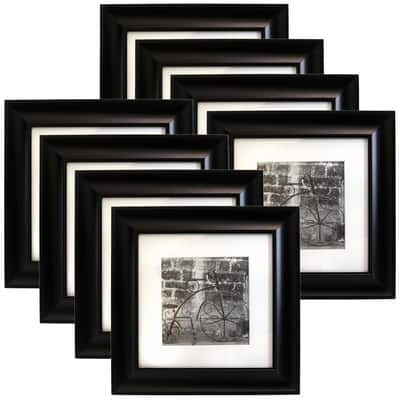 Buy in Bulk - 8 Pack: Black Frame with Mat, Gallery™ by Studio Décor ...