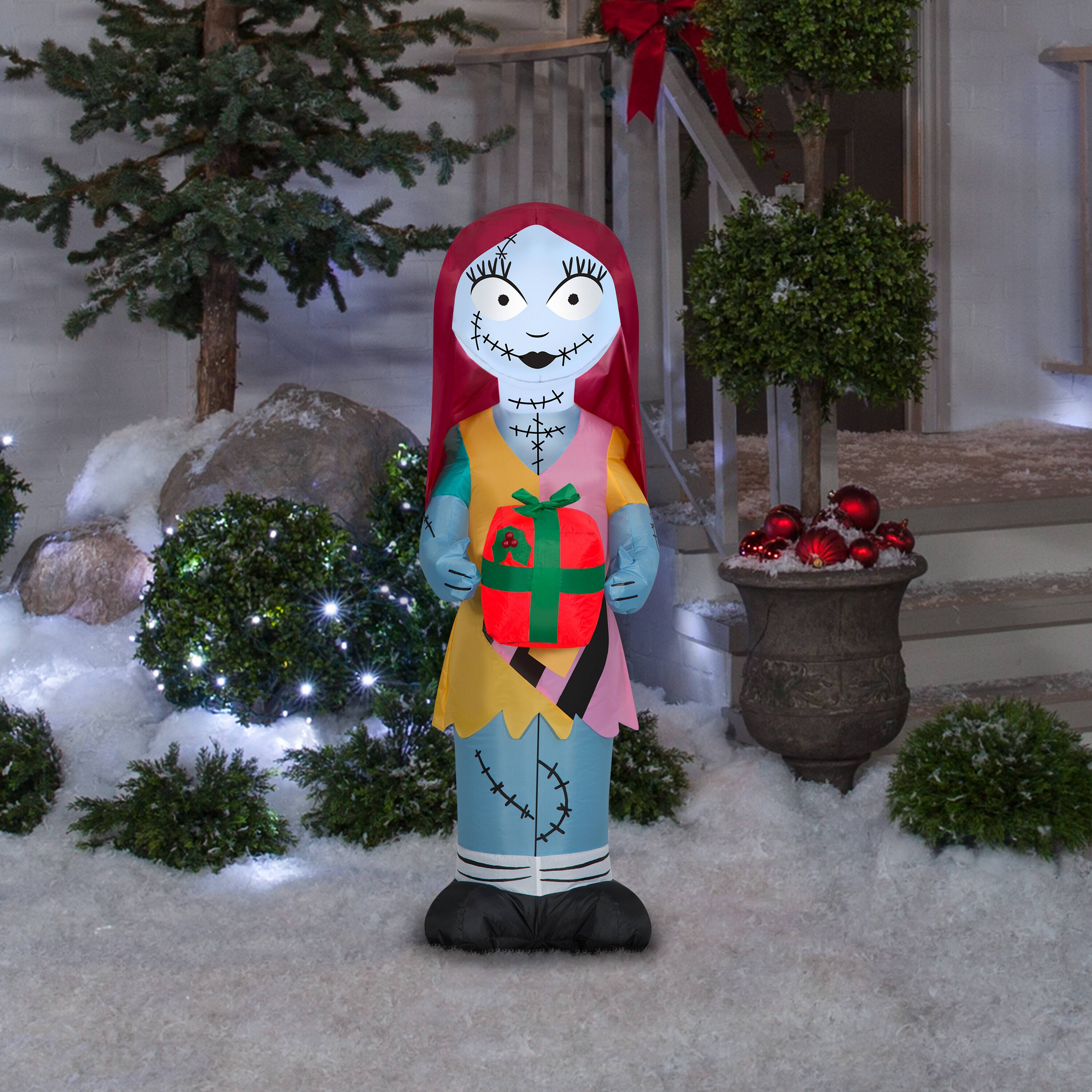 3.5ft. Airblown® Inflatable Christmas Sally with Gift Box