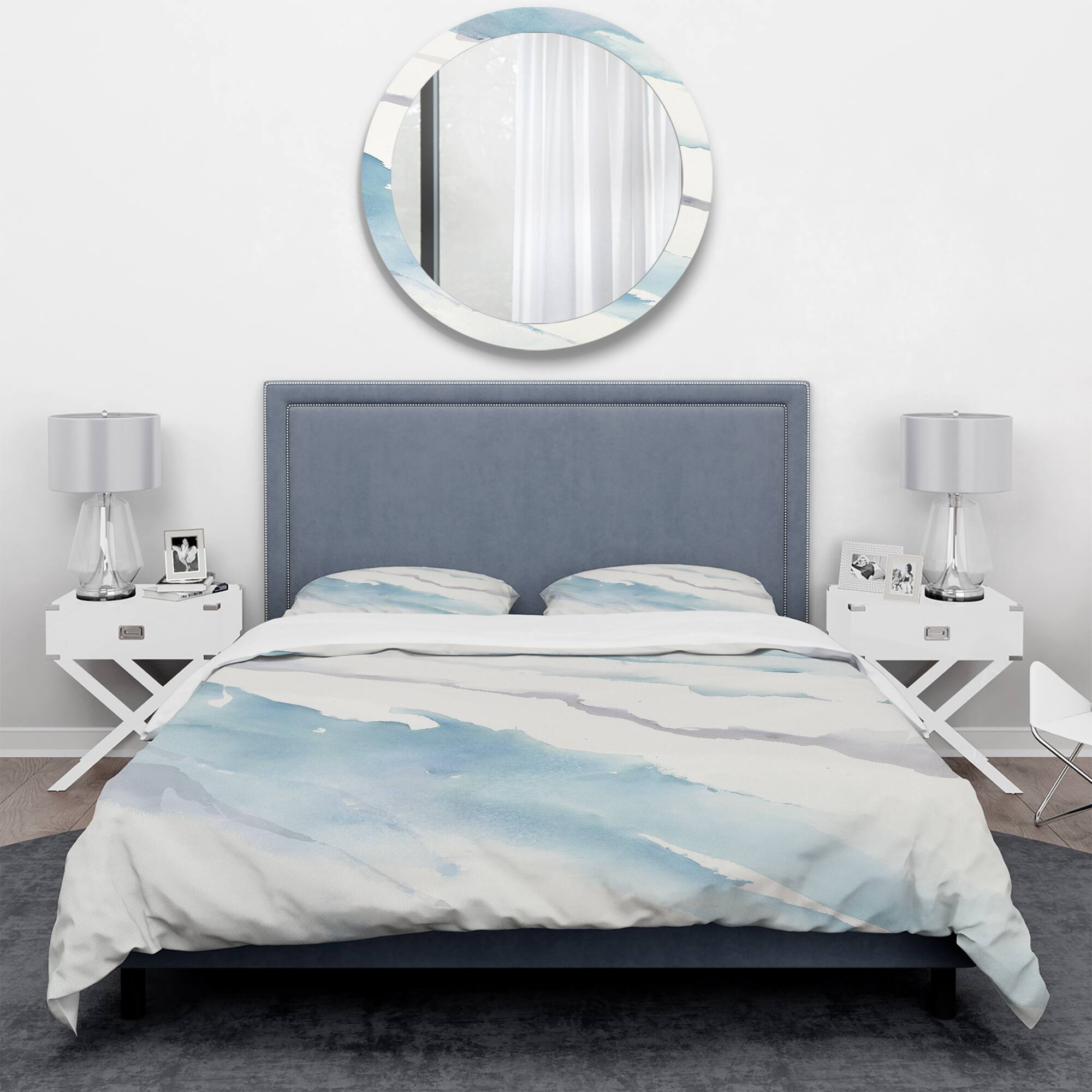 Designart 'Modern Abstract Drift' Geometric Bedding Set