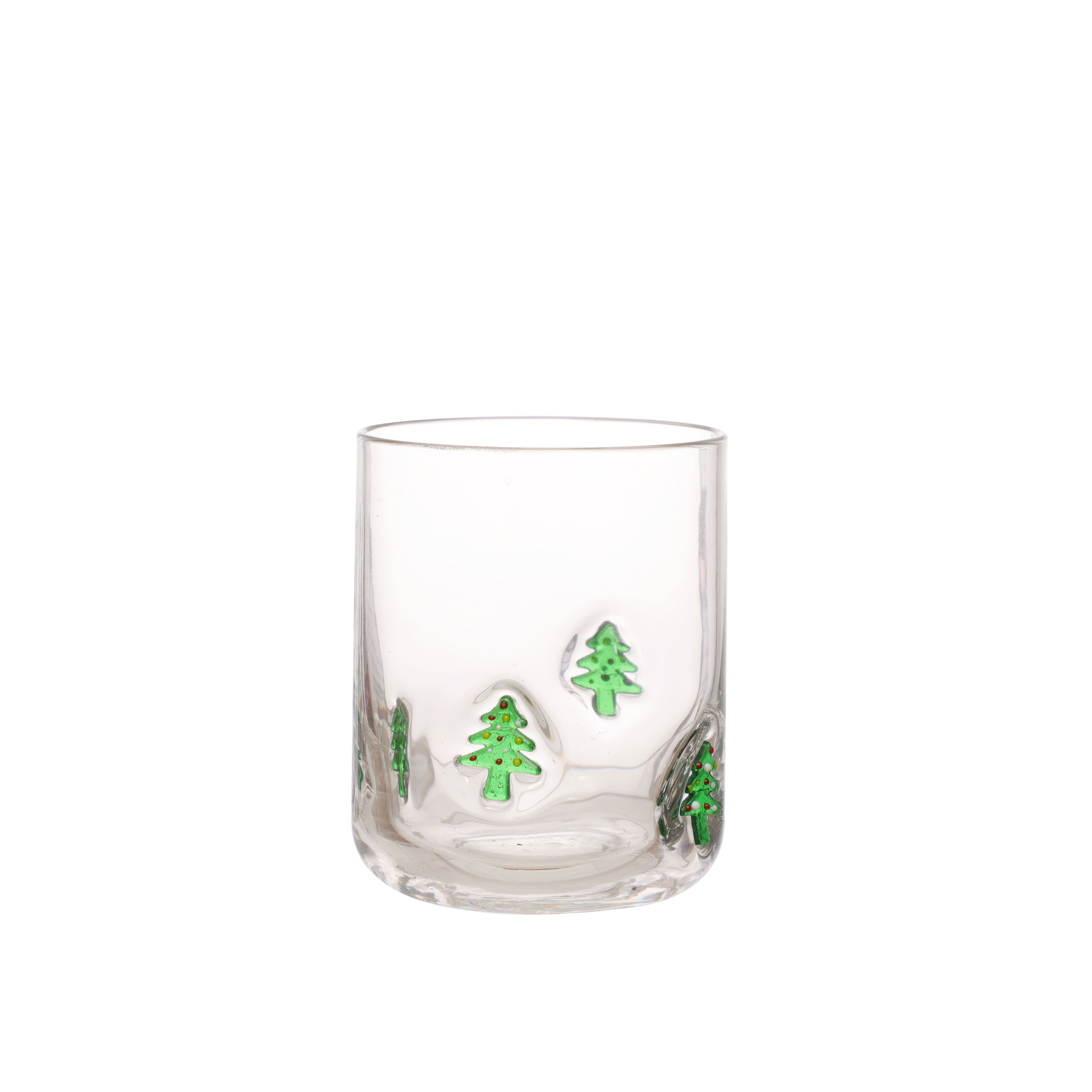 17oz. Clear Glass with Christmas Trees by Ashland&#xAE;