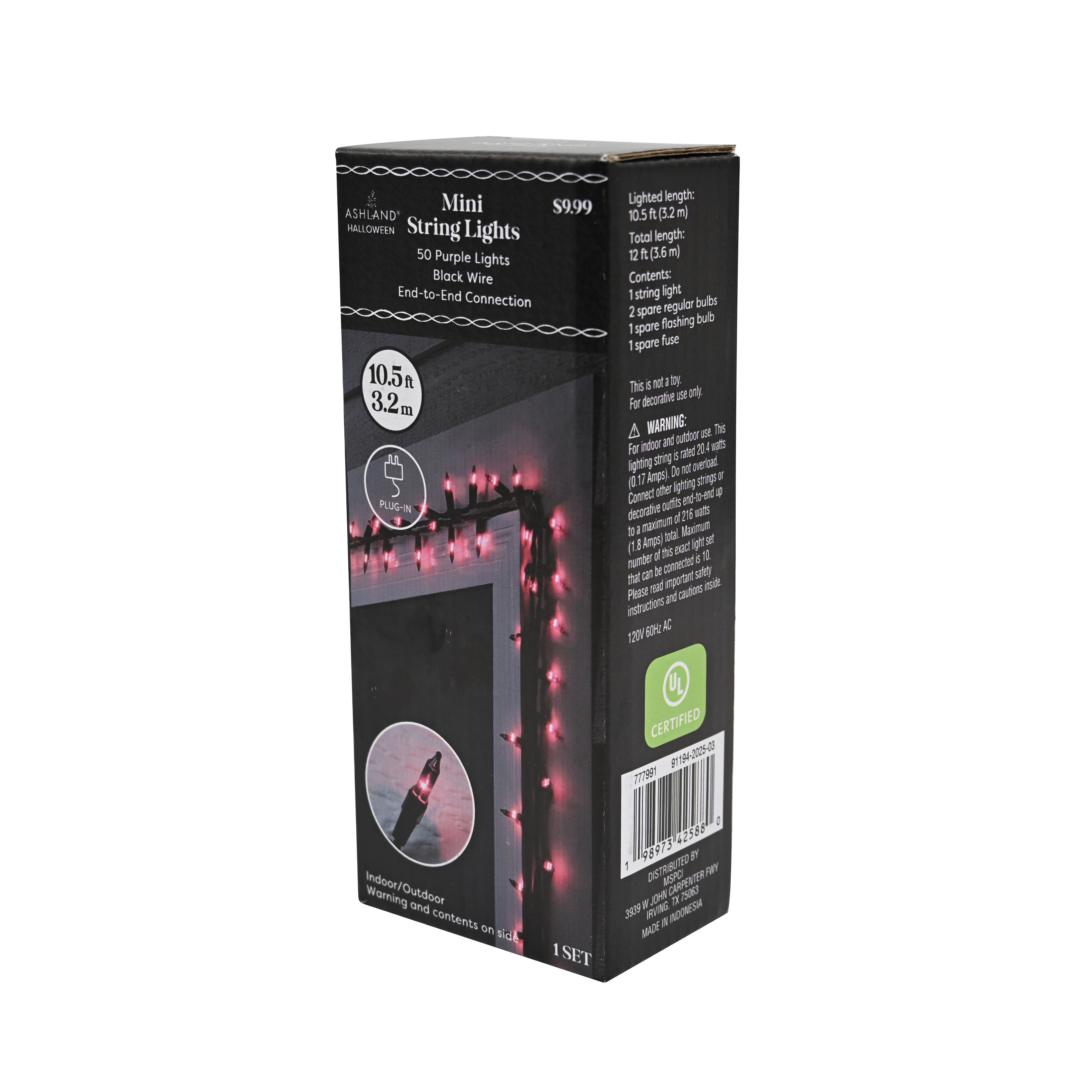 10.5ft. Mini Purple String Lights by Ashland®