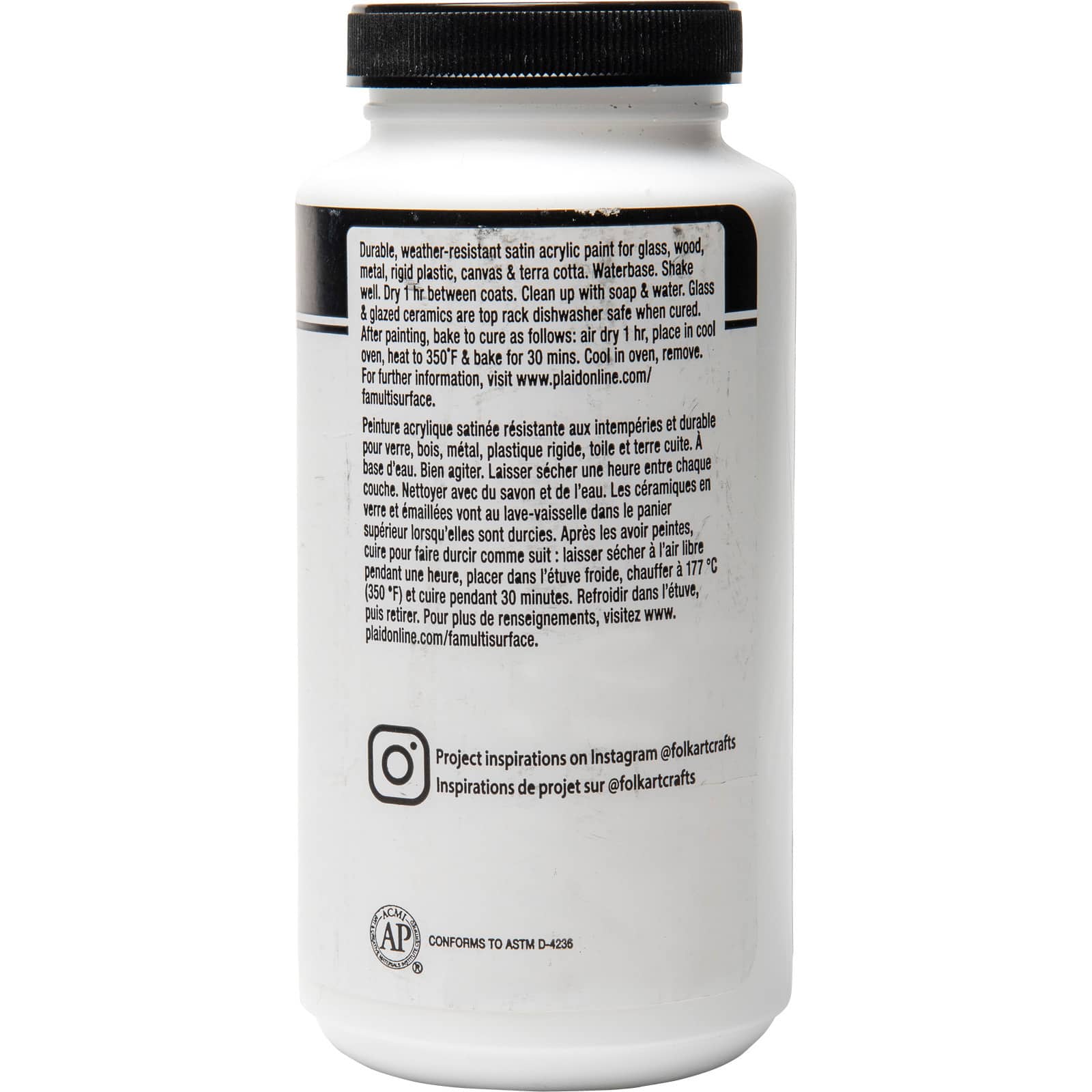 6 Pack: FolkArt® Multi-Surface Satin Acrylic Paint, 16oz.