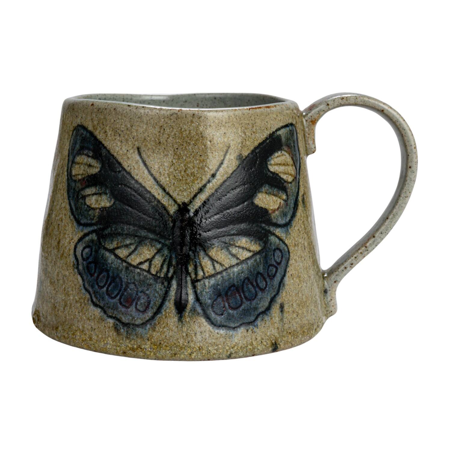 Hello Honey® Insect & Bird Design Stoneware Mug Set
