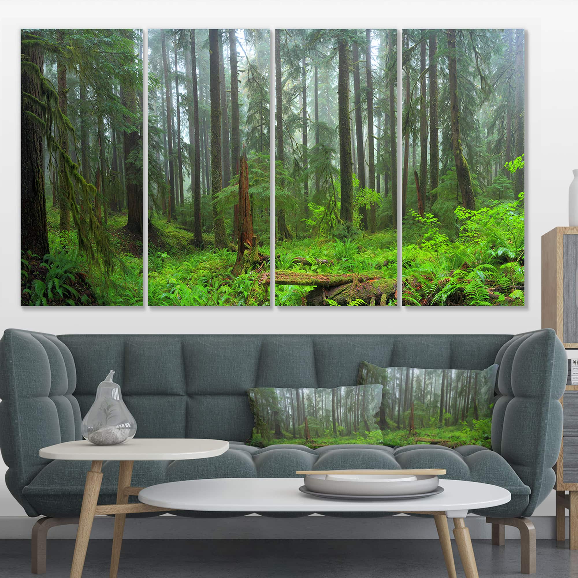 Designart - Hoh Rain Forest - Landscape Photography Canvas Art Print