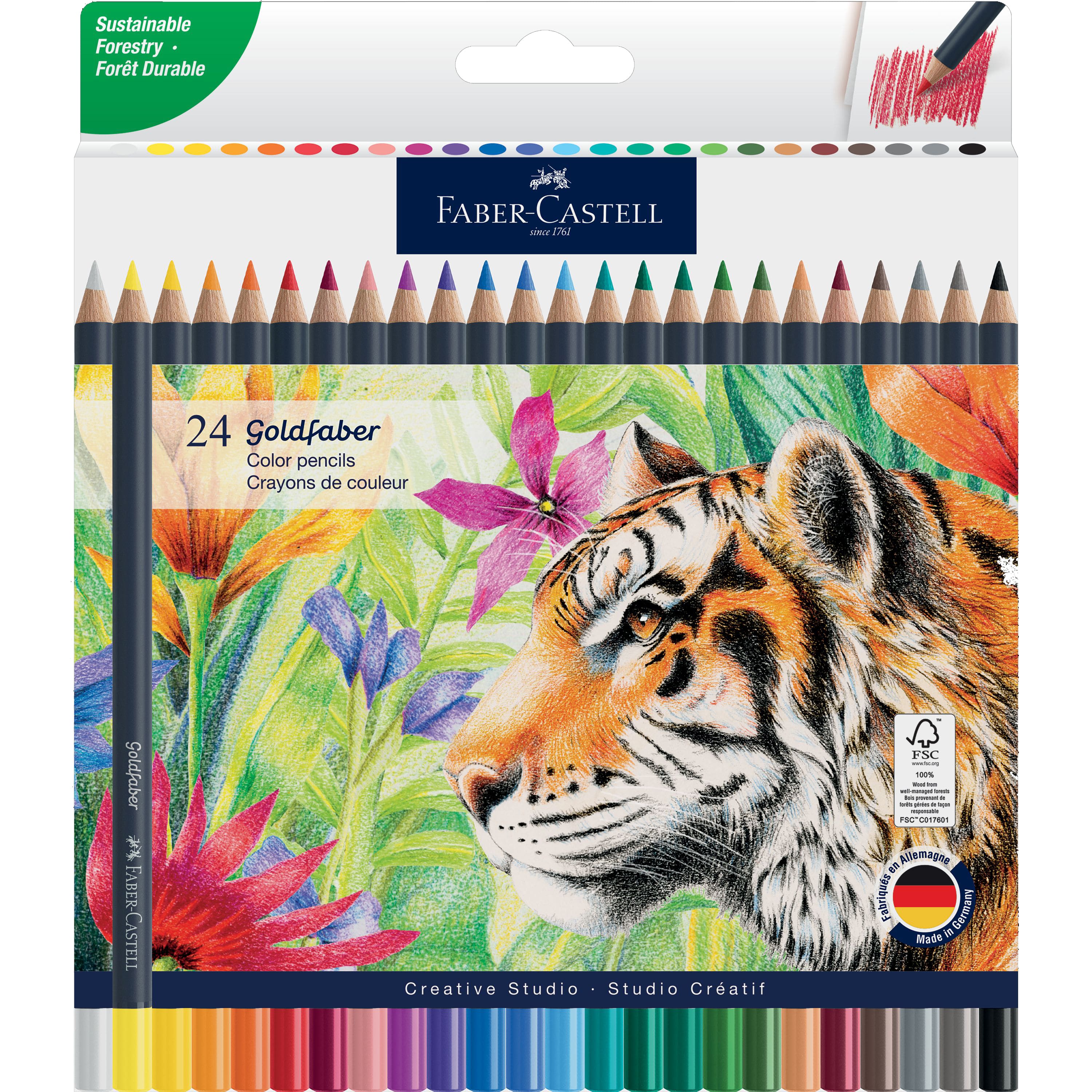 Faber-Castell® Goldfaber 24-Piece Colour Pencils