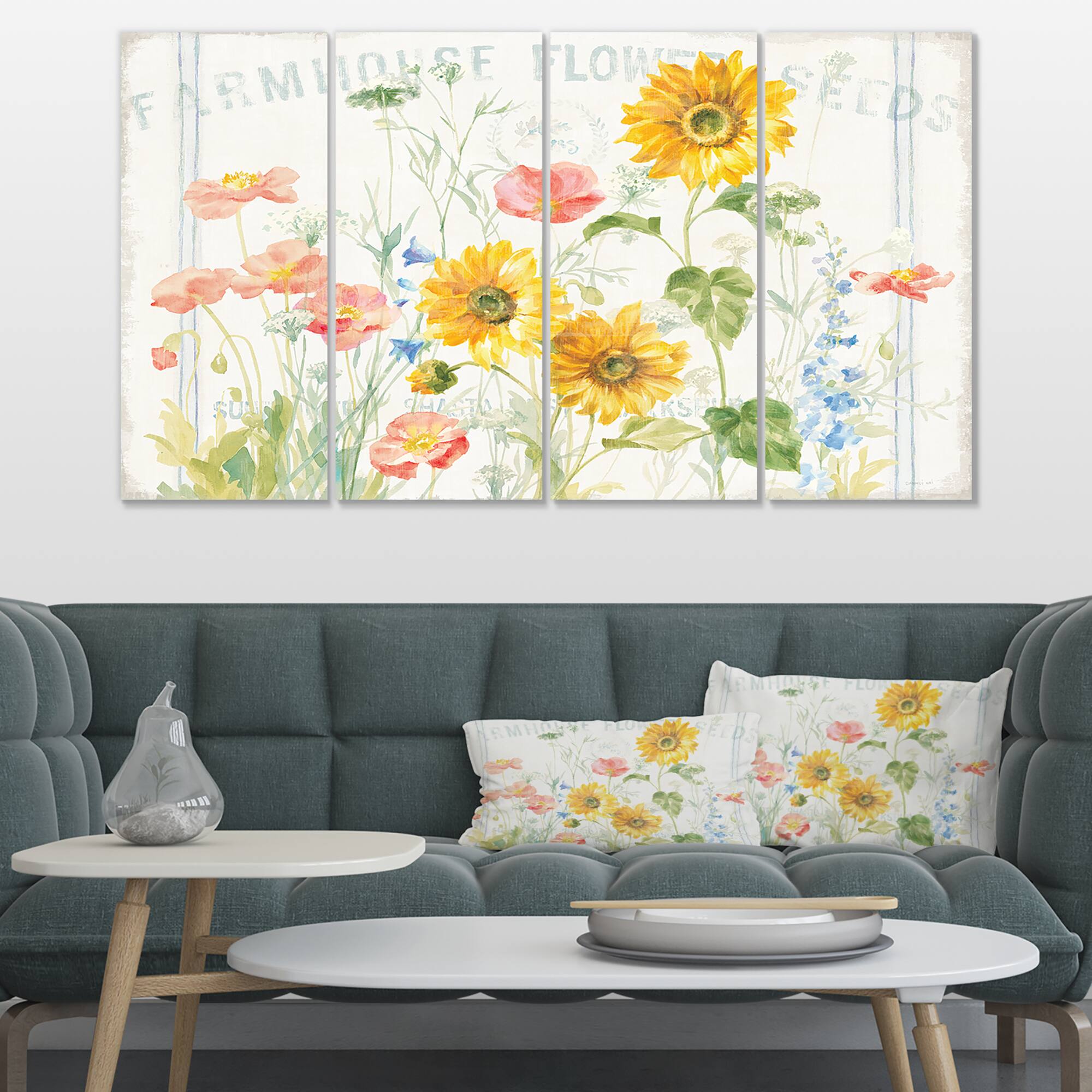 Designart - Floursack Florals I
