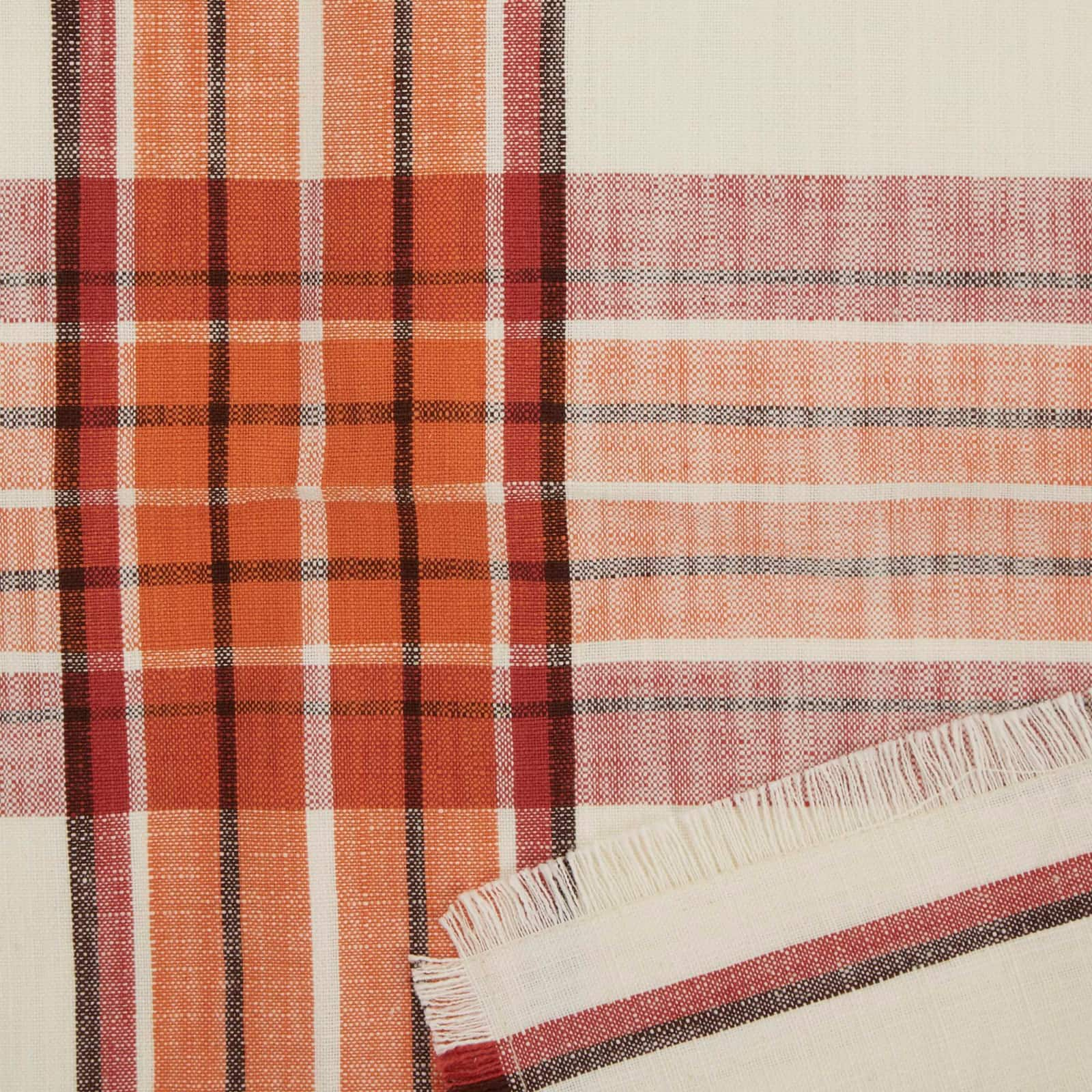 Pumpkin Spice Plaid Border Napkin, 6ct.