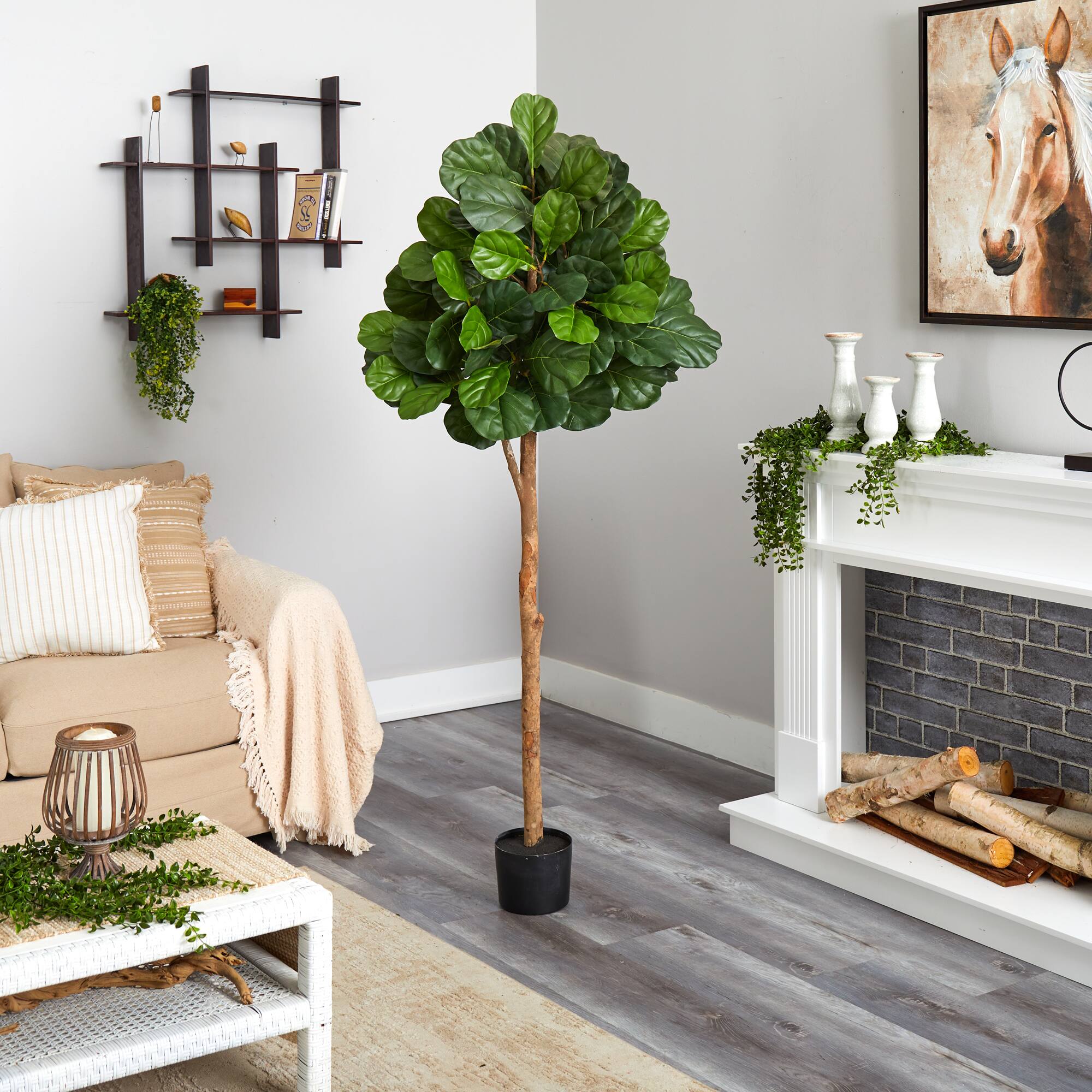 6ft. Potted Fiddle leaf Fig Artificial Tree