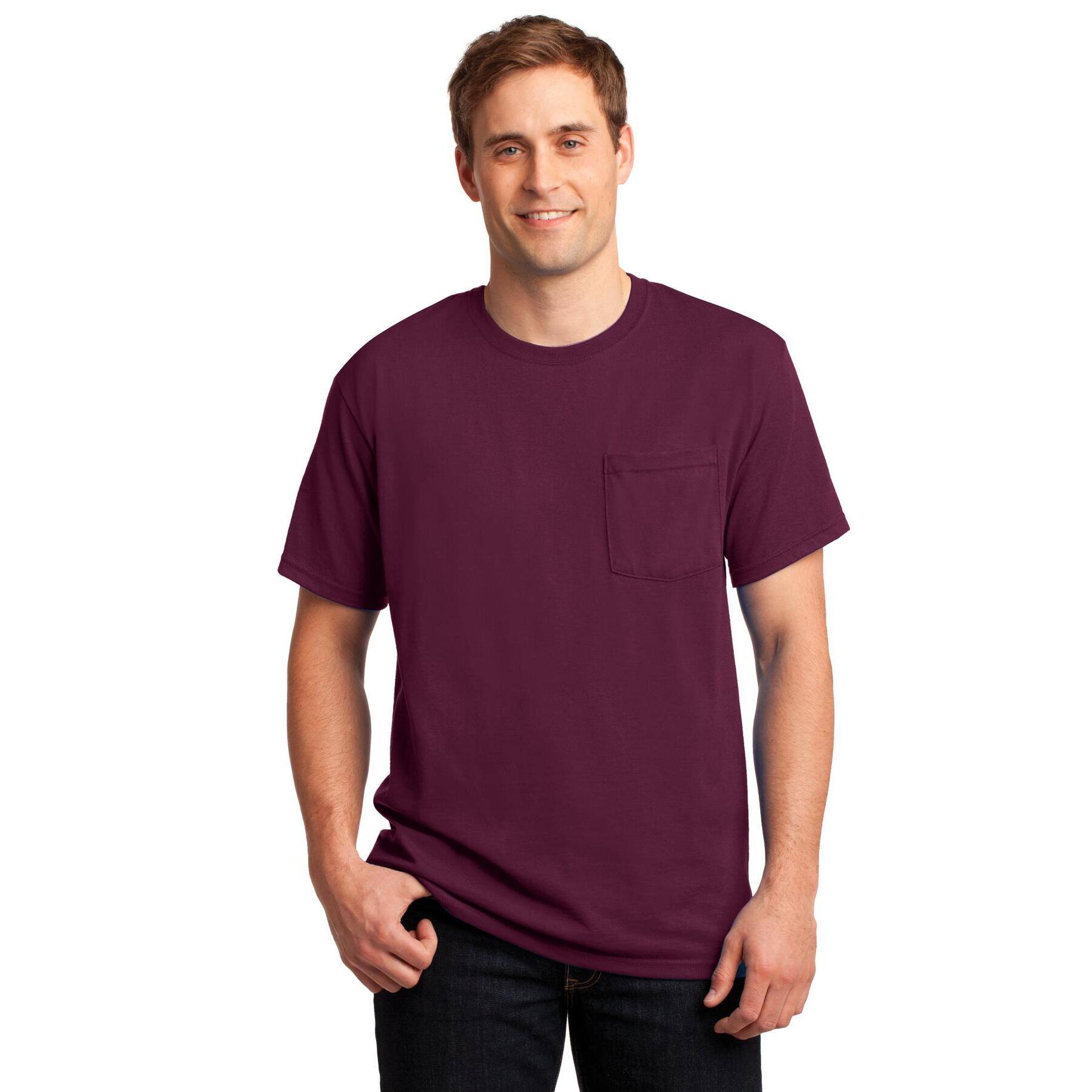 JERZEES® DRI-POWER® 50/50 Cotton/Poly Pocket T-Shirt