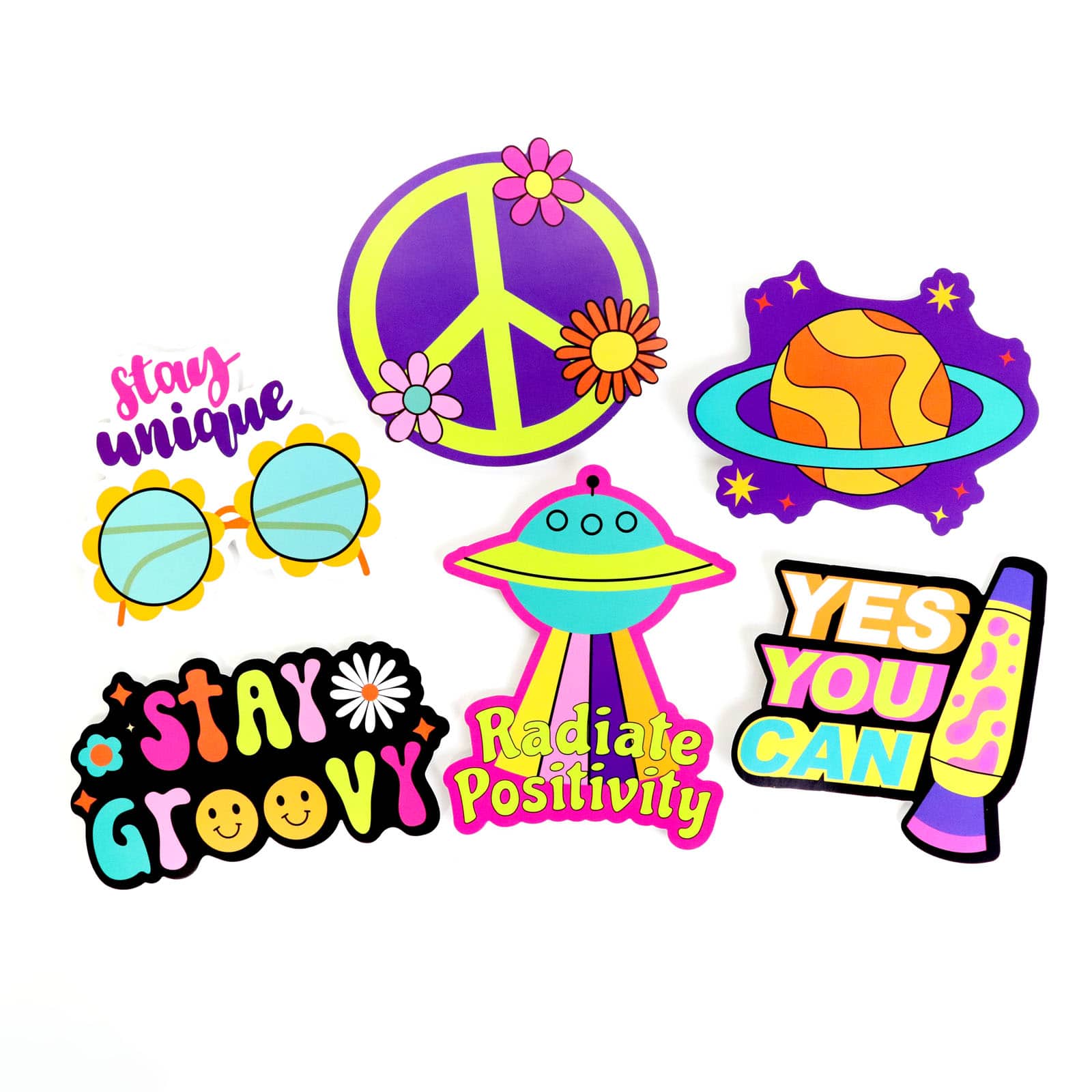 Groovy Dino Vinyl Die Cut Stickers by Recollections&#x2122;