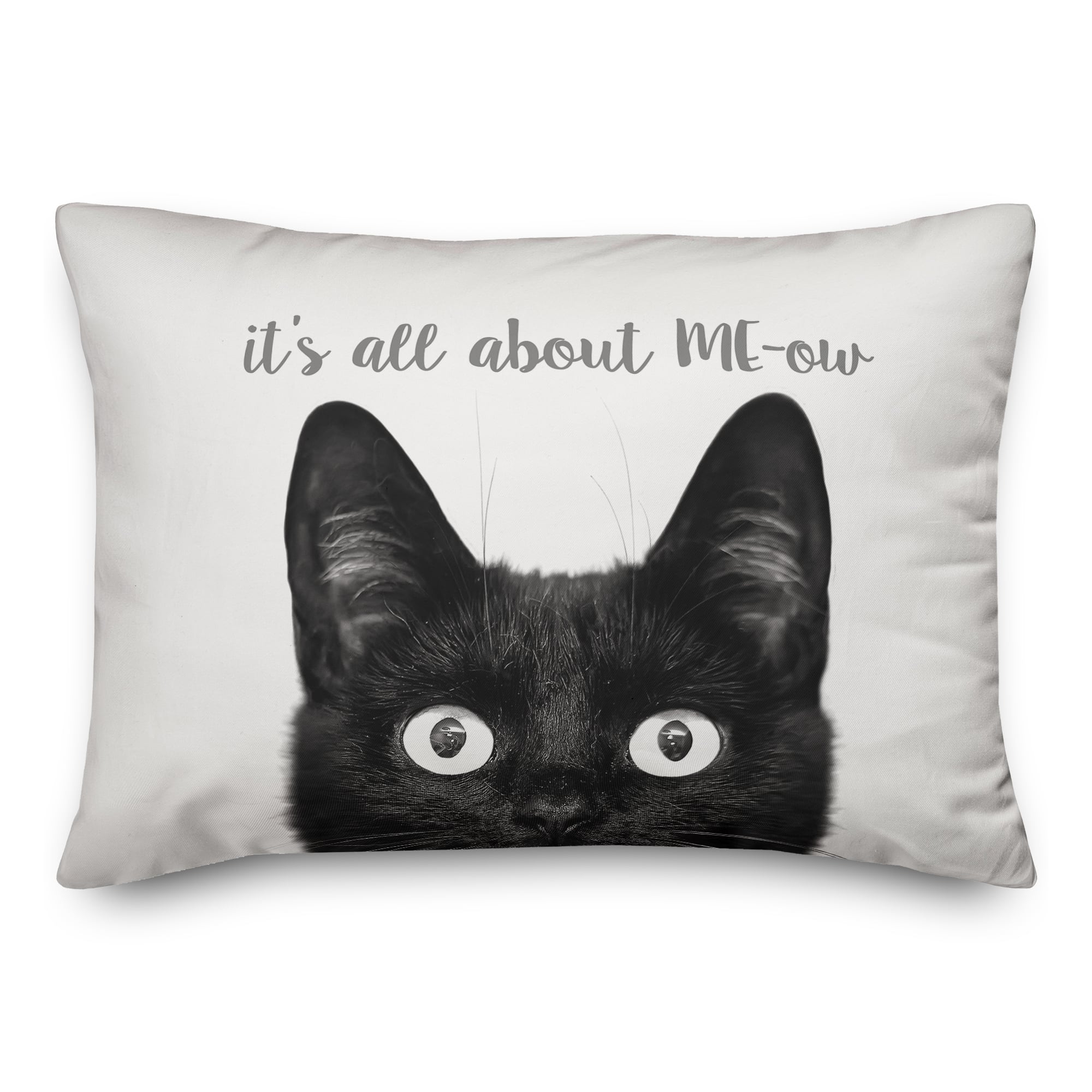 It&#x27;s All About ME-ow Throw Pillow
