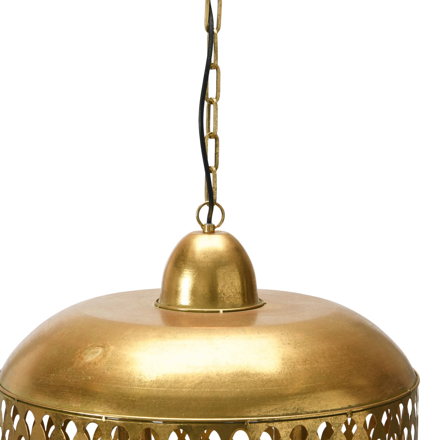 Hello Honey&#xAE; 20&#x22; Vintage Brushed Gold Metal Ceiling Light