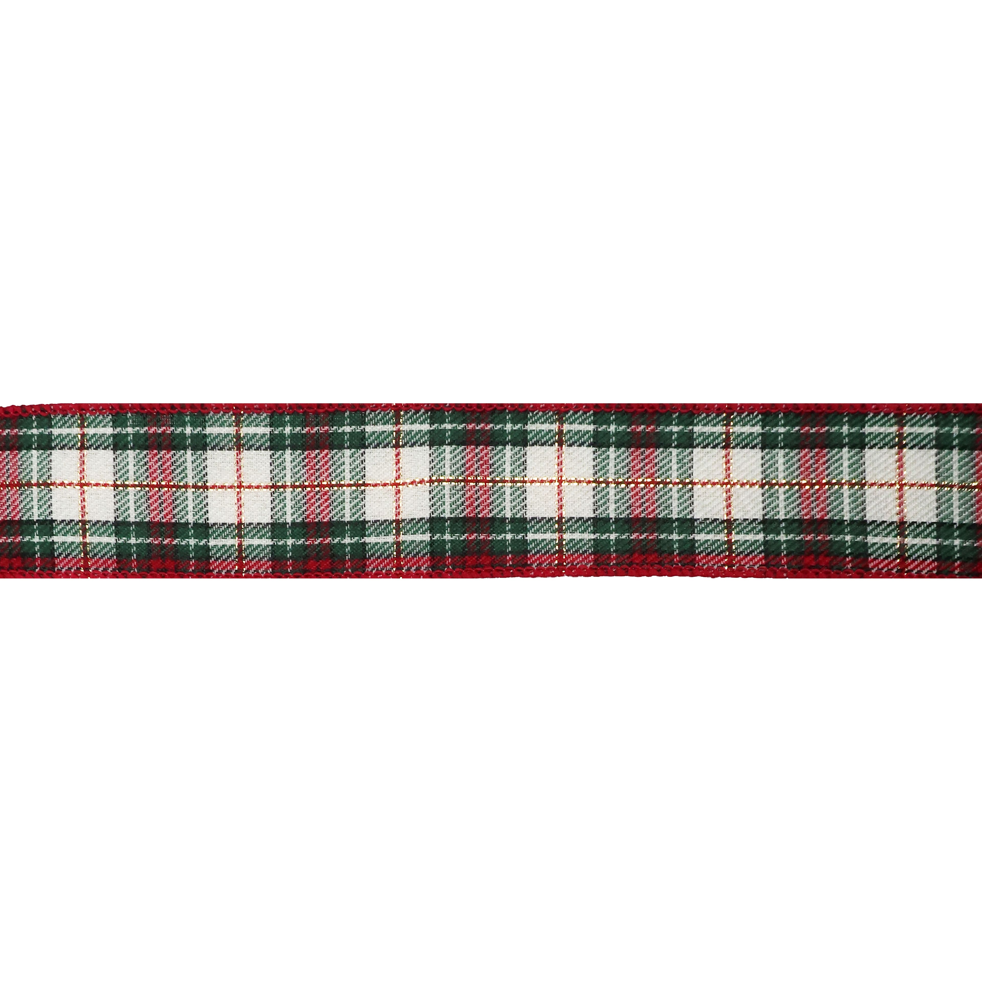 1.5&#x22; x 30ft. Green &#x26; Red Wired Plaid Ribbon by Celebrate It&#xAE; Christmas