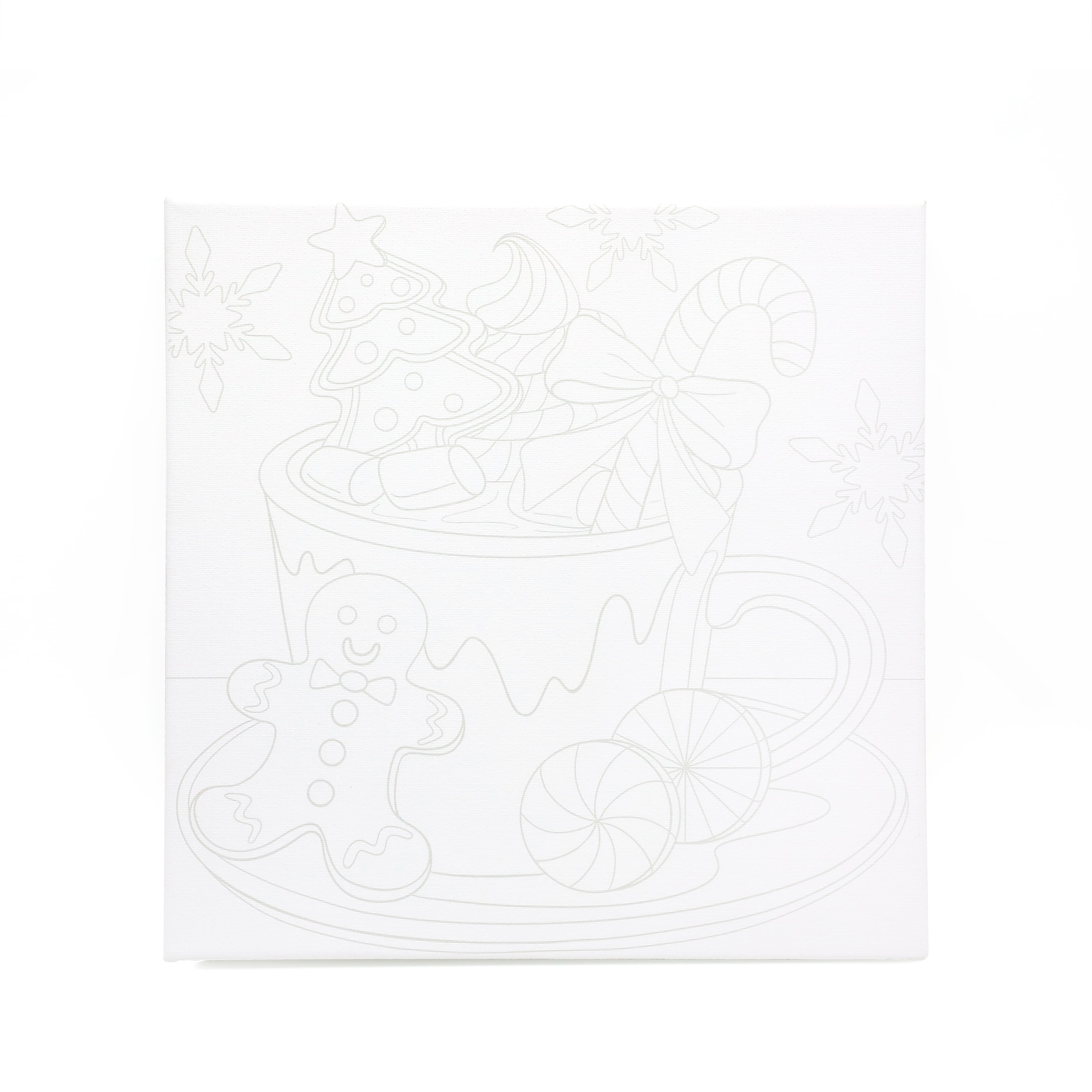 11&#x22; x 11&#x22; Christmas Cocoa Canvas Painting Kit by Artist&#x27;s Loft&#x2122;