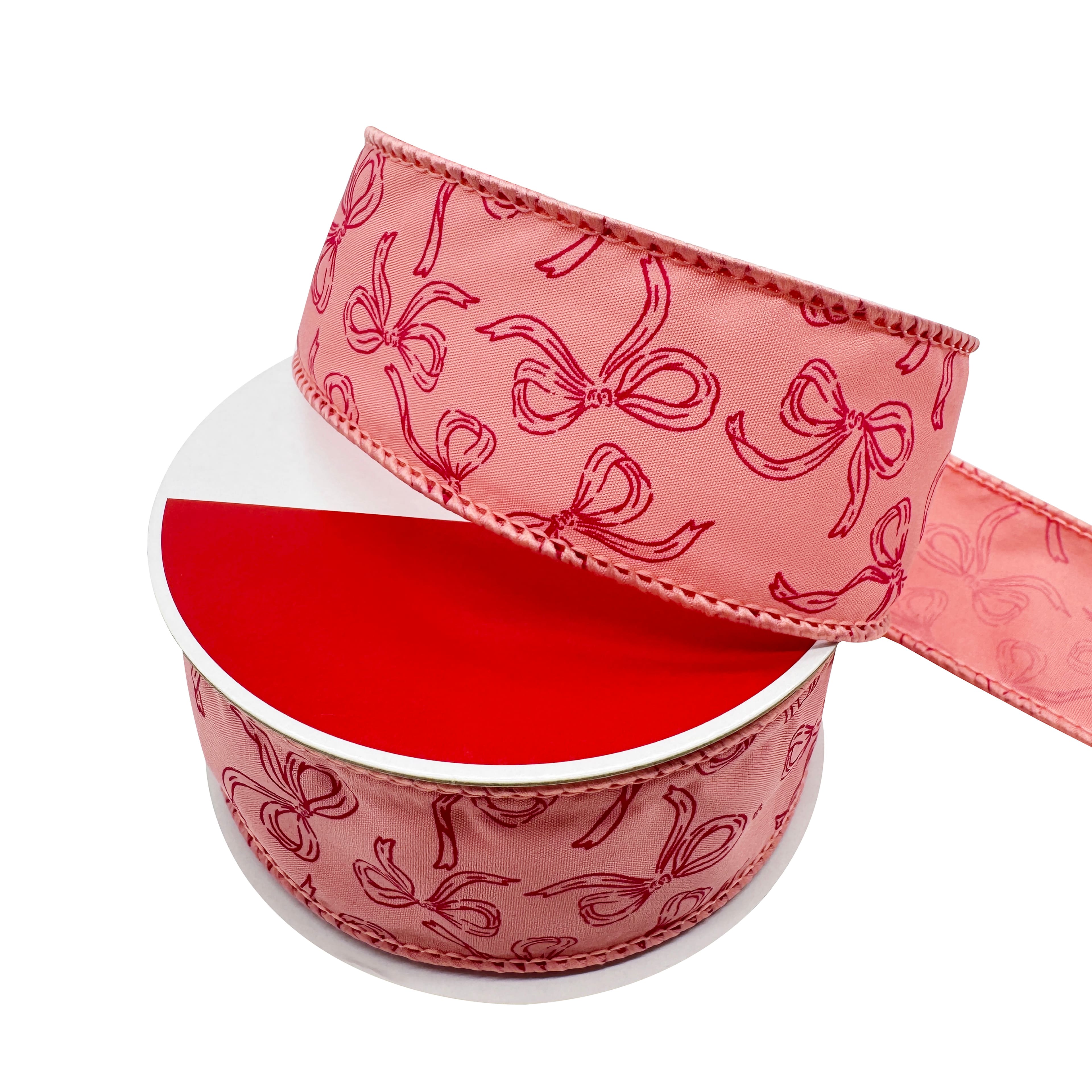 1.5&#x22; x 30ft. Holly Jolly Bows Wired Ribbon by Celebrate It&#xAE;