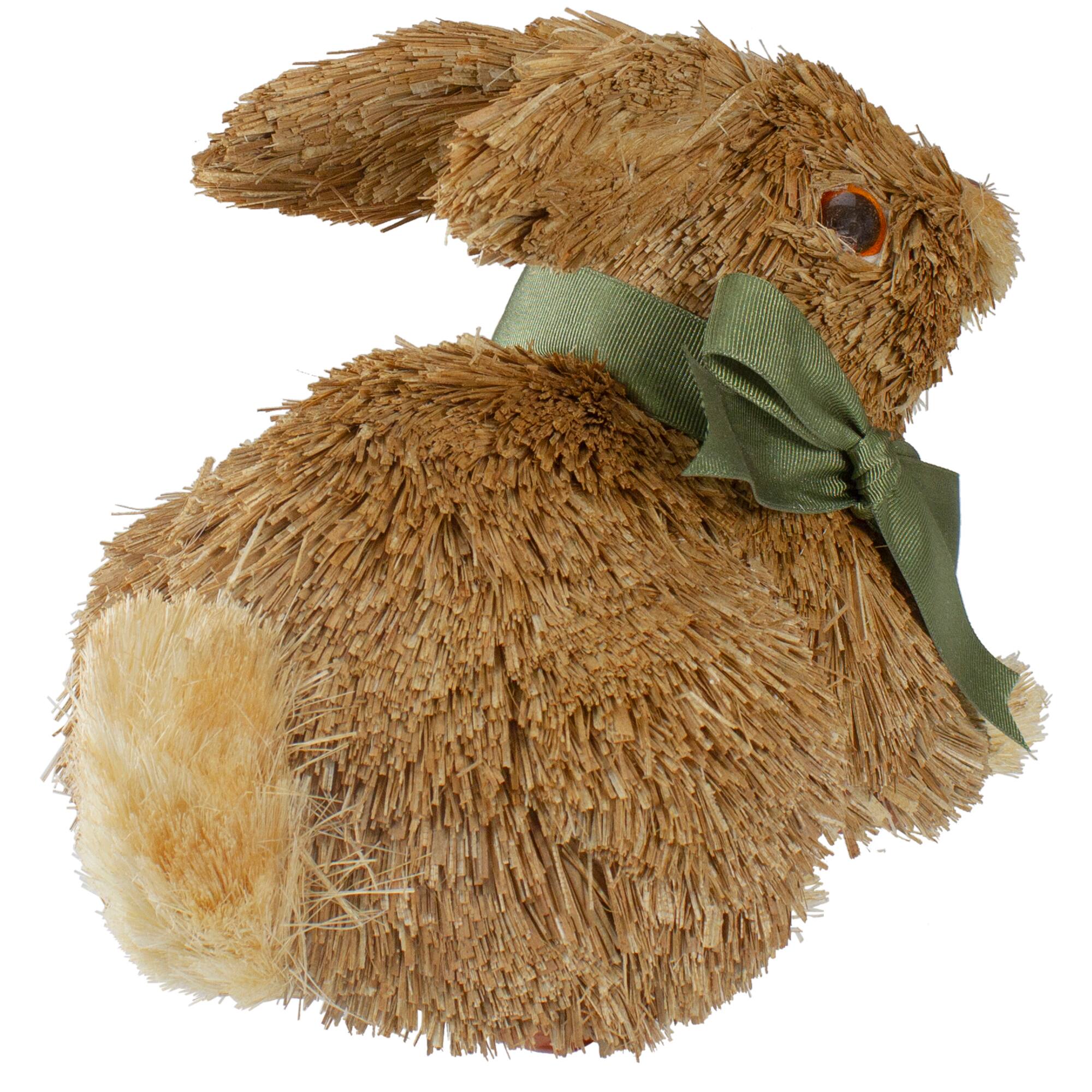 8" Brown Sisal Bunny Rabbit Easter Figure