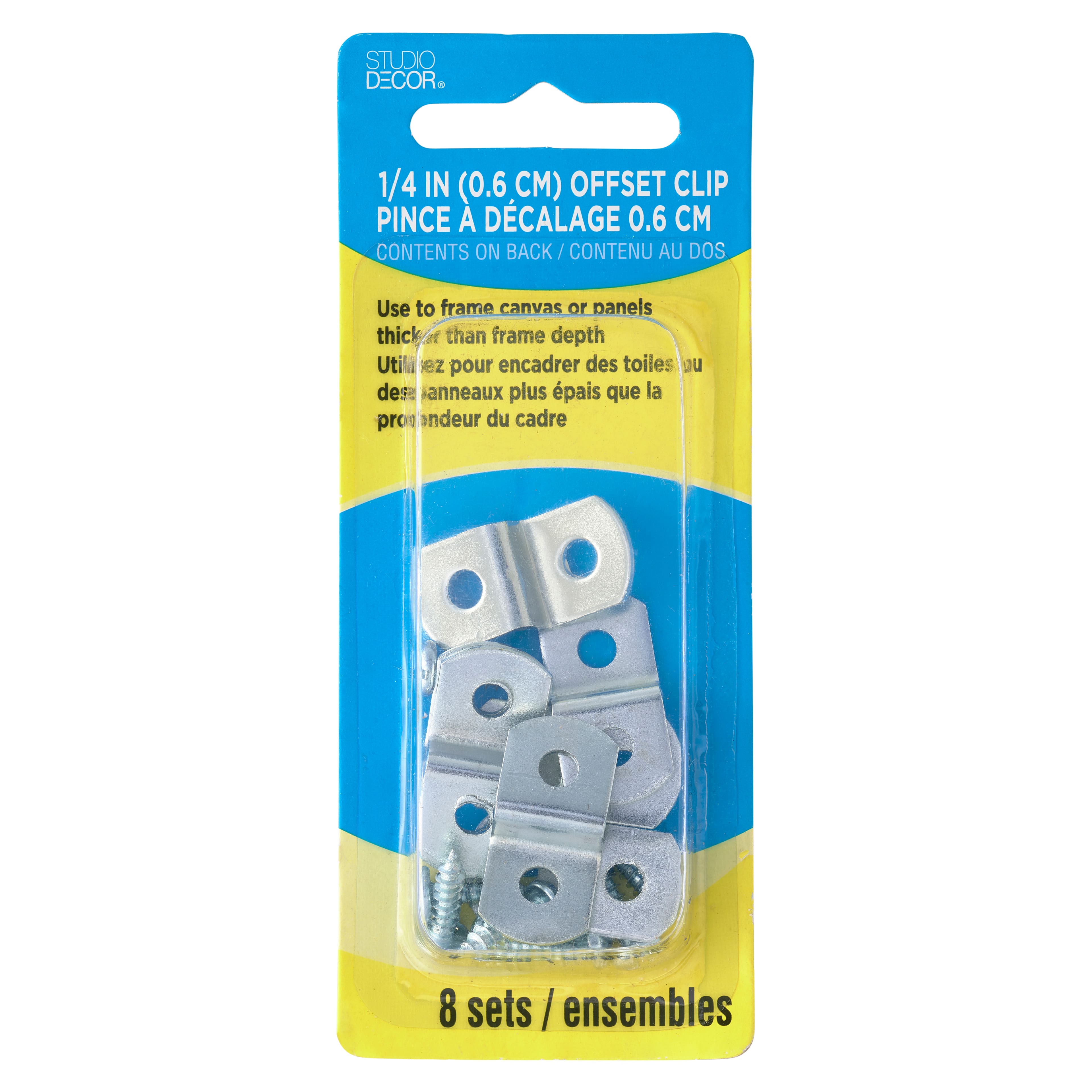 24 Packs: 8 ct. (192 total) Metal Offset Clips by Studio Décor®