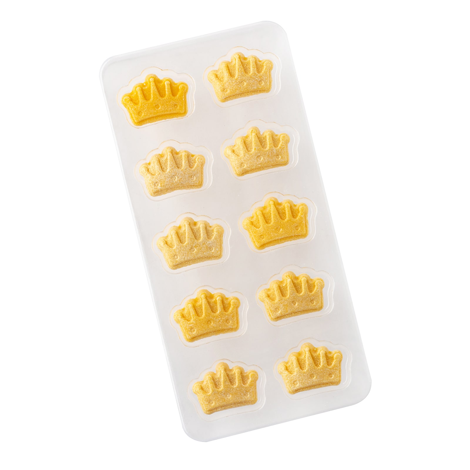 Sweet Tooth Fairy&#xAE; Gold Crown Icing Decorations, 10ct.