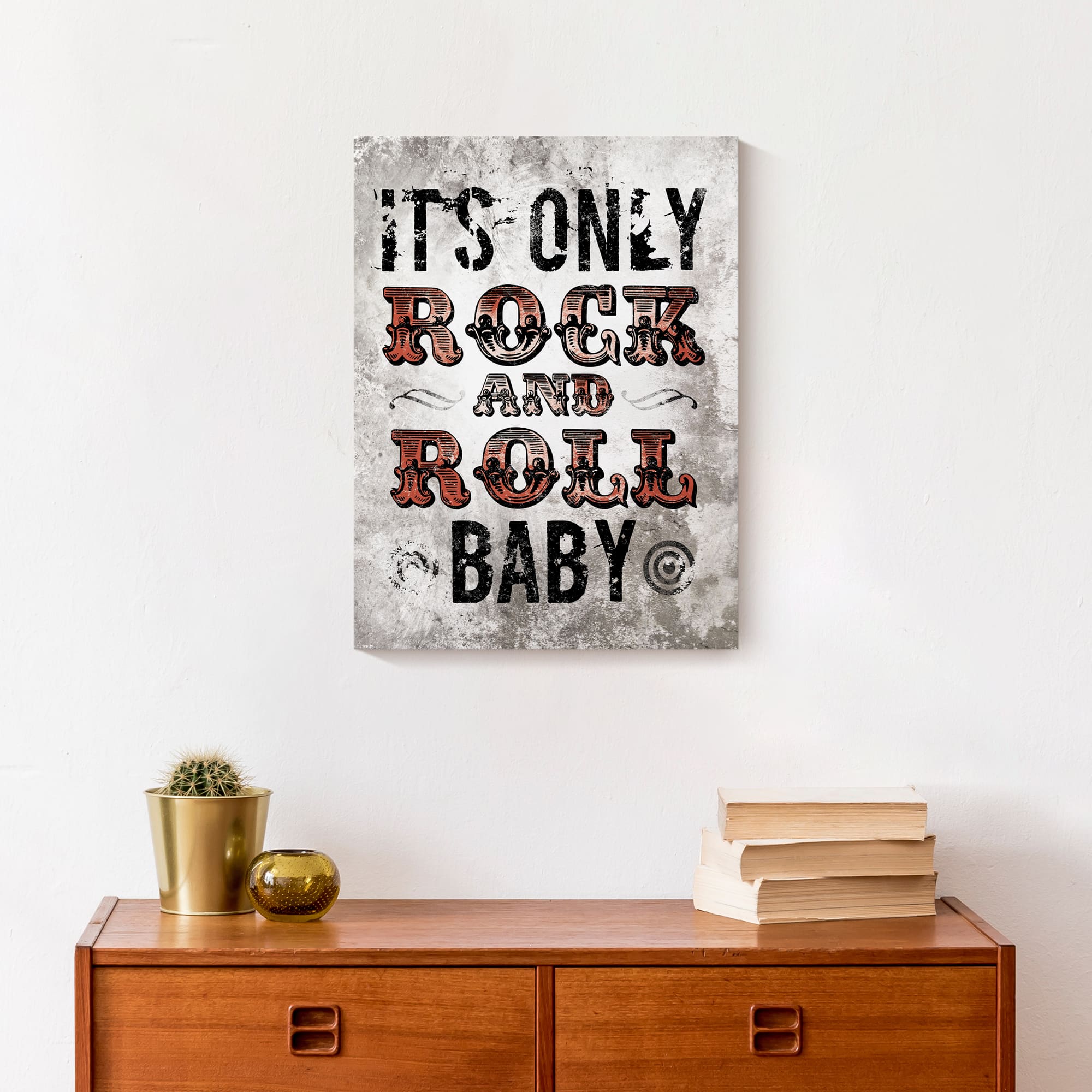 It's Only Rock And Roll 12" x 16" Canvas Wall Art