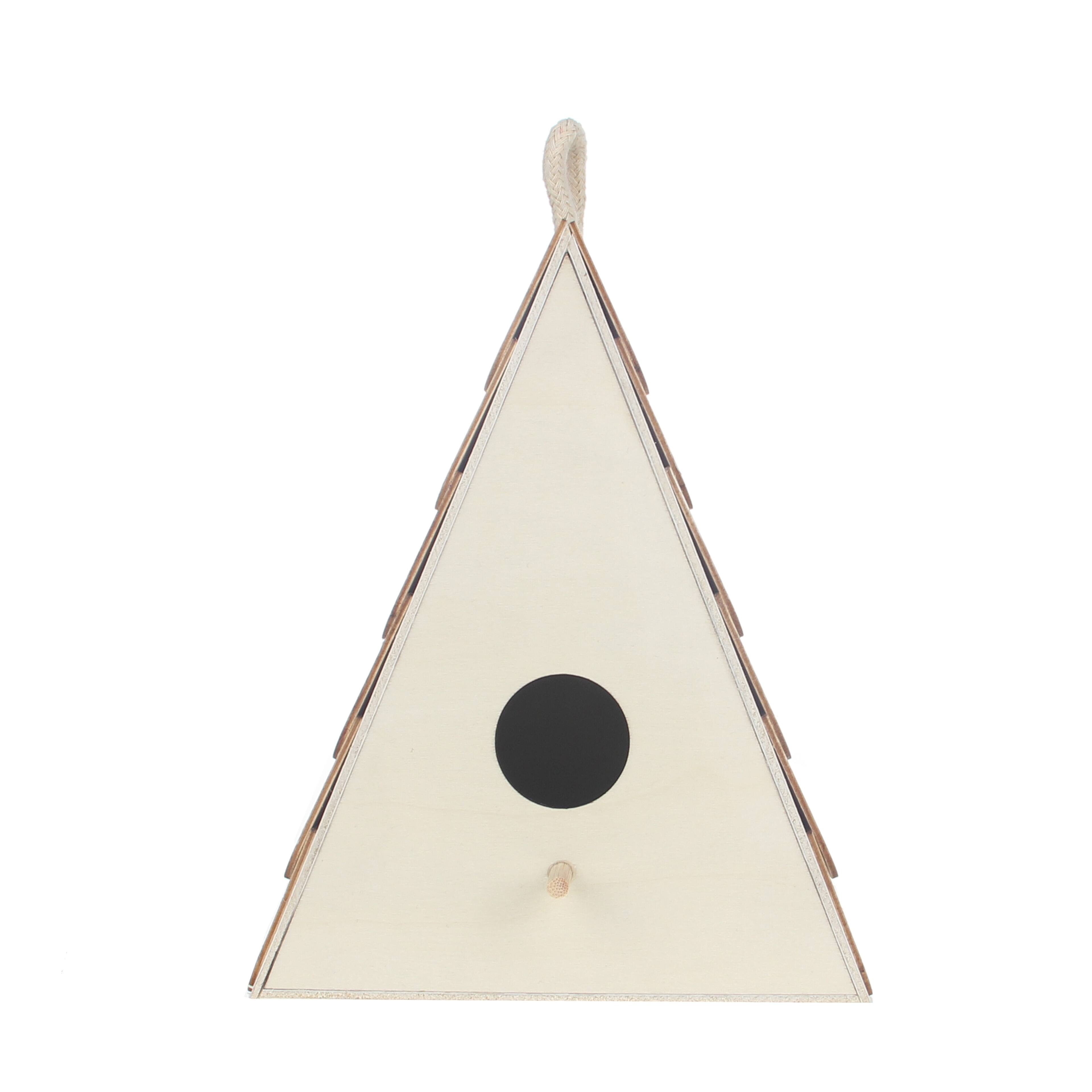 7&#x22; Plywood Birdhouse with Shingles by Make Market&#xAE;