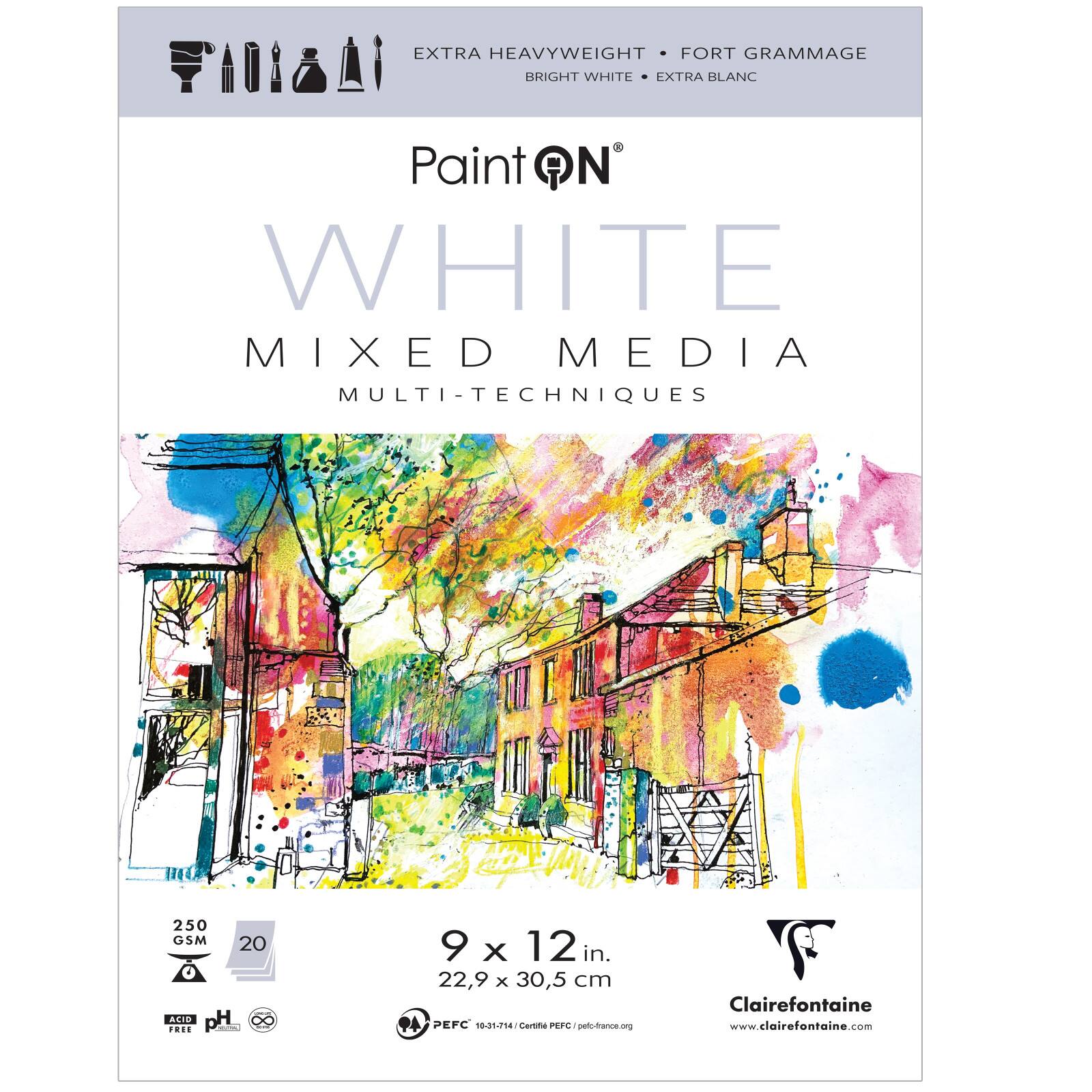 Rhodia® Clairefontaine Paint ON® White Mixed Media Pad Michaels