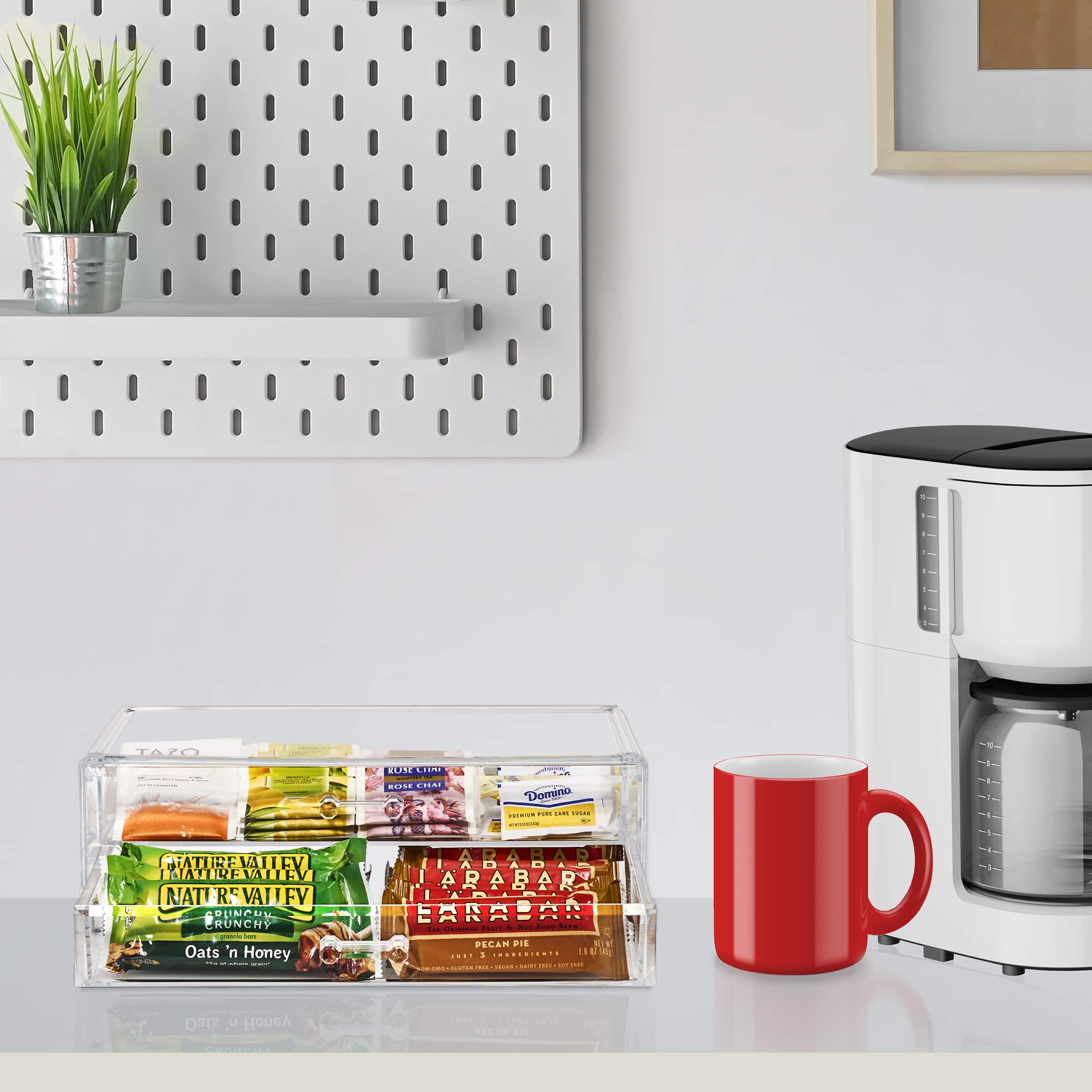 Sorbus Acrylic Cosmetic Organizer with 2 Rectangular Drawers