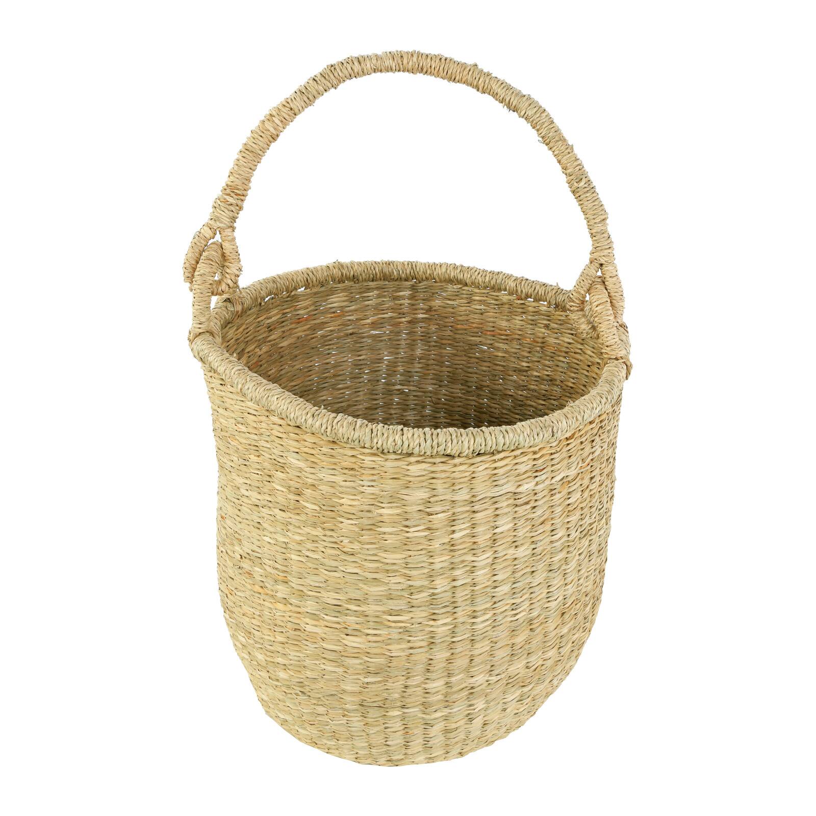 Hello Honey&#xAE; Handwoven Seagrass Baskets with Handles Set