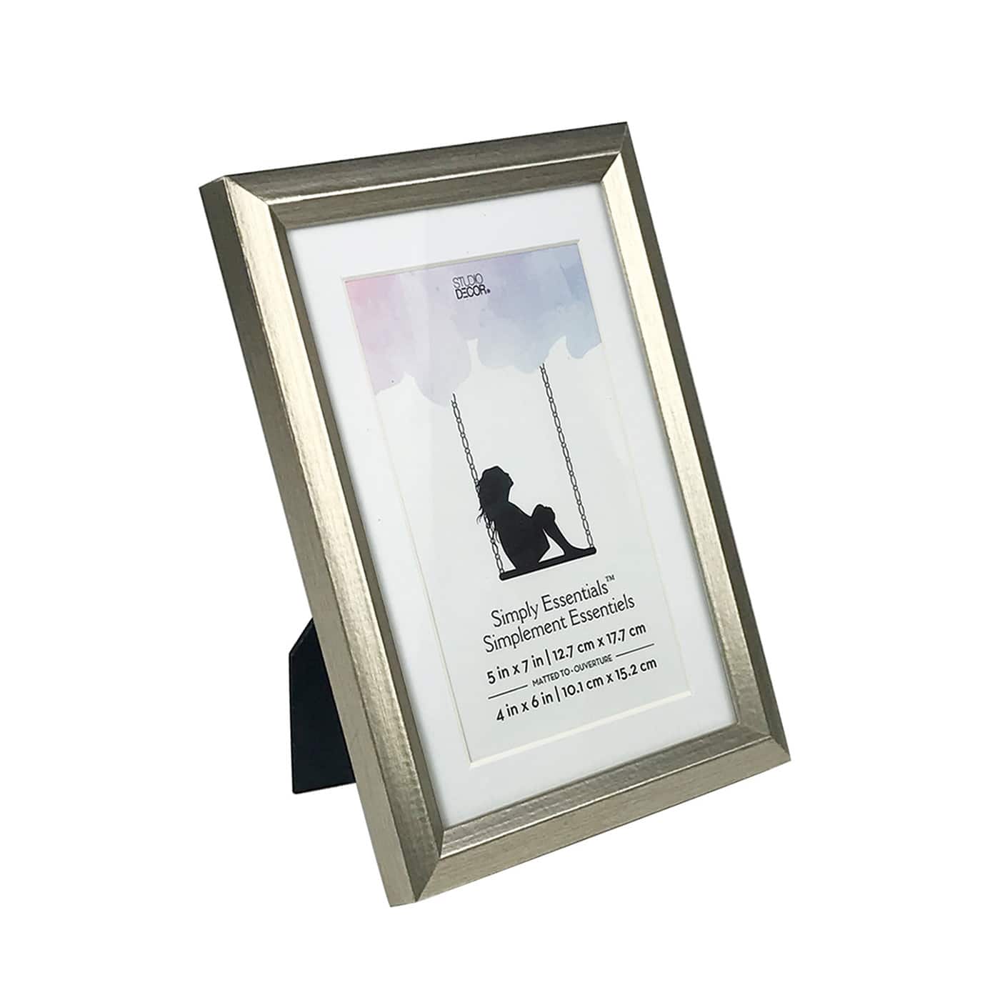 Simply Essentials™ Silver Foil Frame with Mat by Studio Décor®