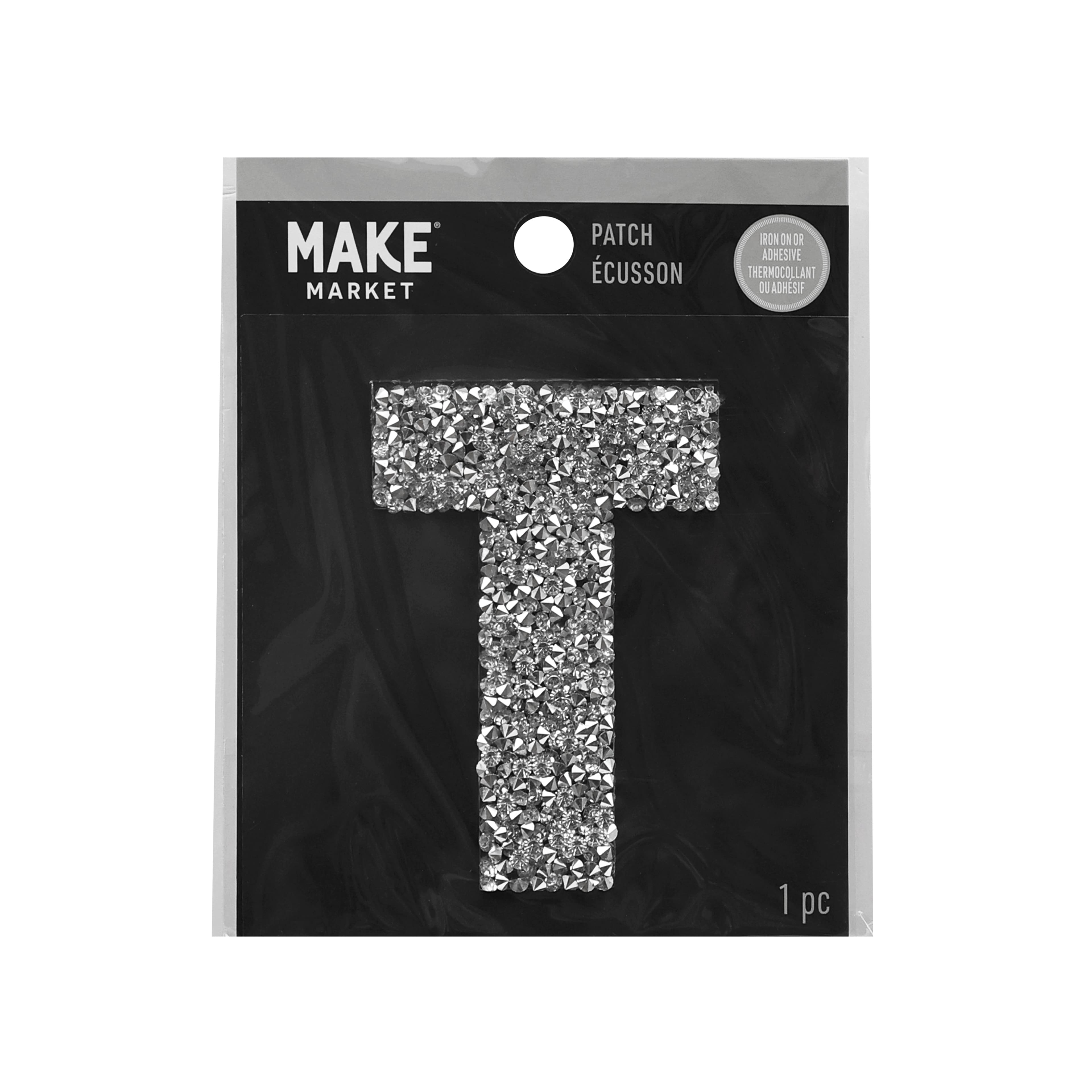 3&#x22; Crystal Letter Iron On Patch by Make Market&#xAE;