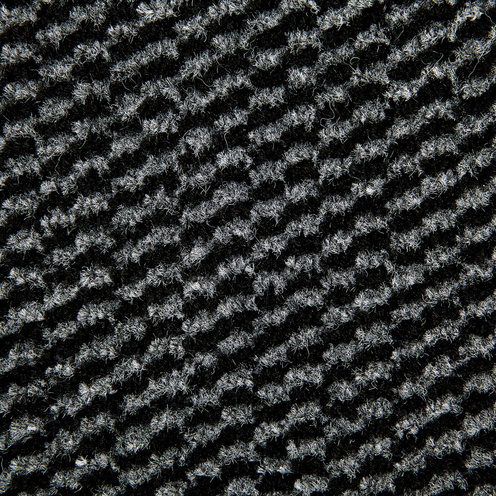 DII&#xAE; Gray &#x26; Black Walk Off Utility Runner Doormat, 24&#x22; x 36&#x22;