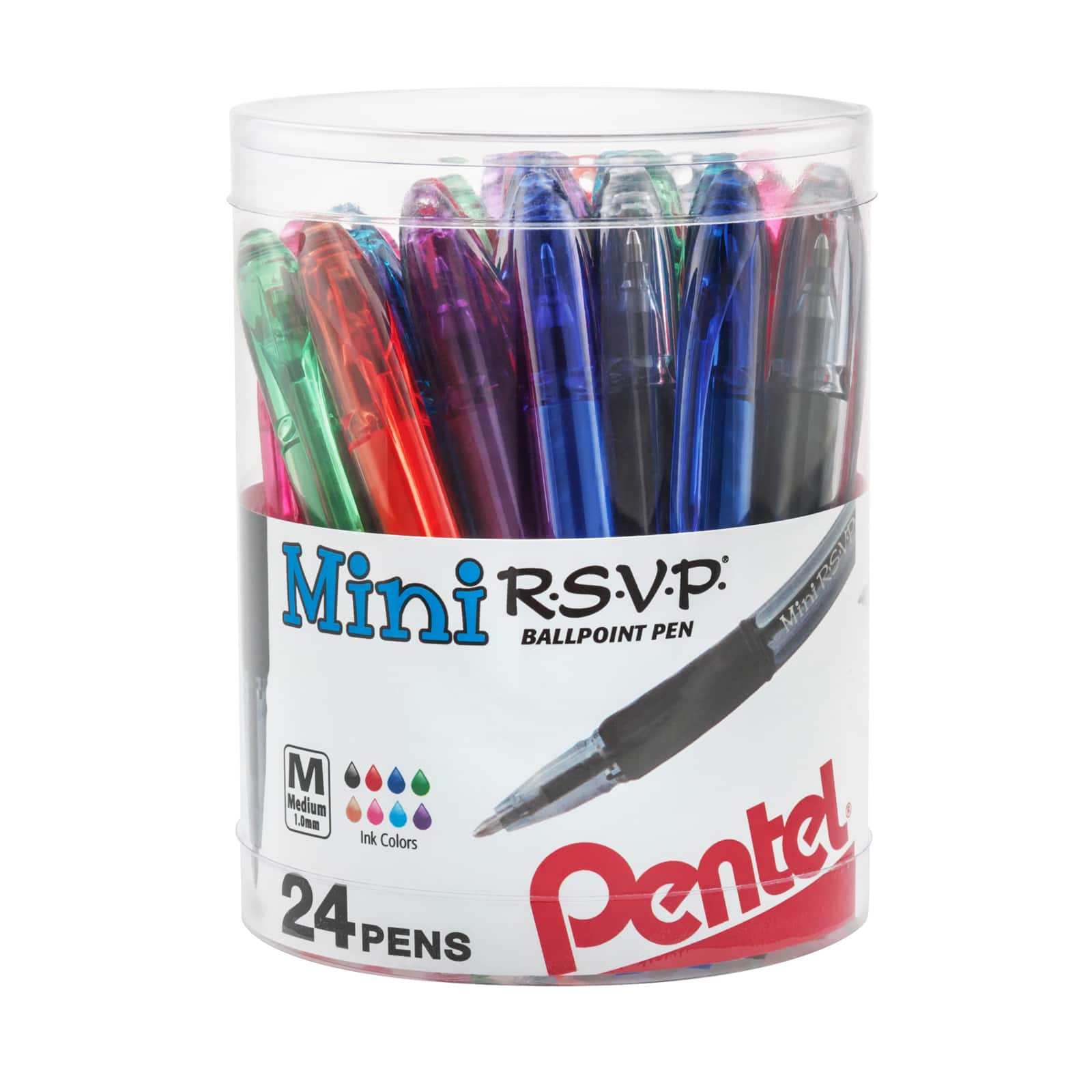 Pentel® R.S.V.P.® Mini Ballpoint 24 Pen Set